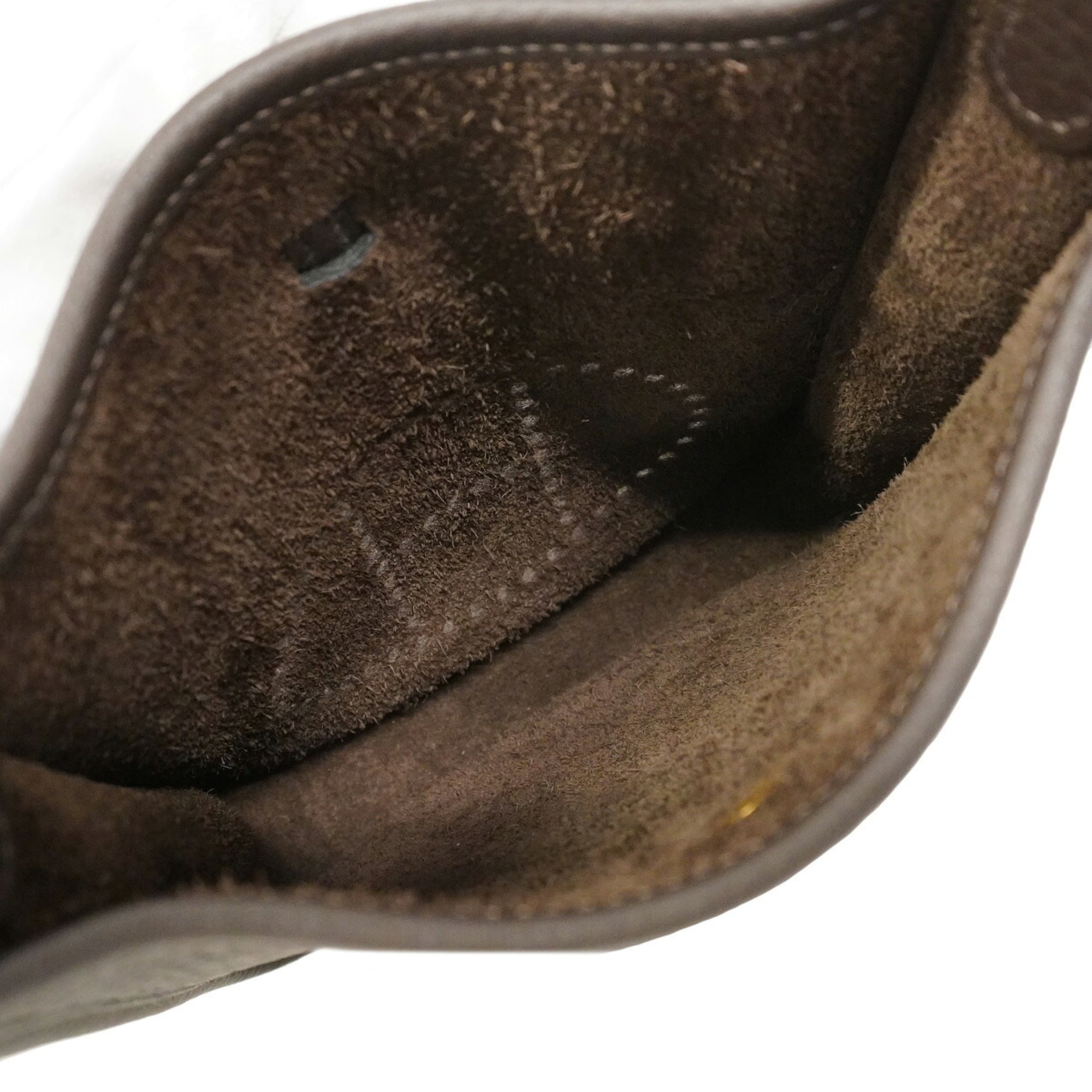 Hermes Brown Taurillon Clemence Leather Shoulder Bag (Pre-Owned)