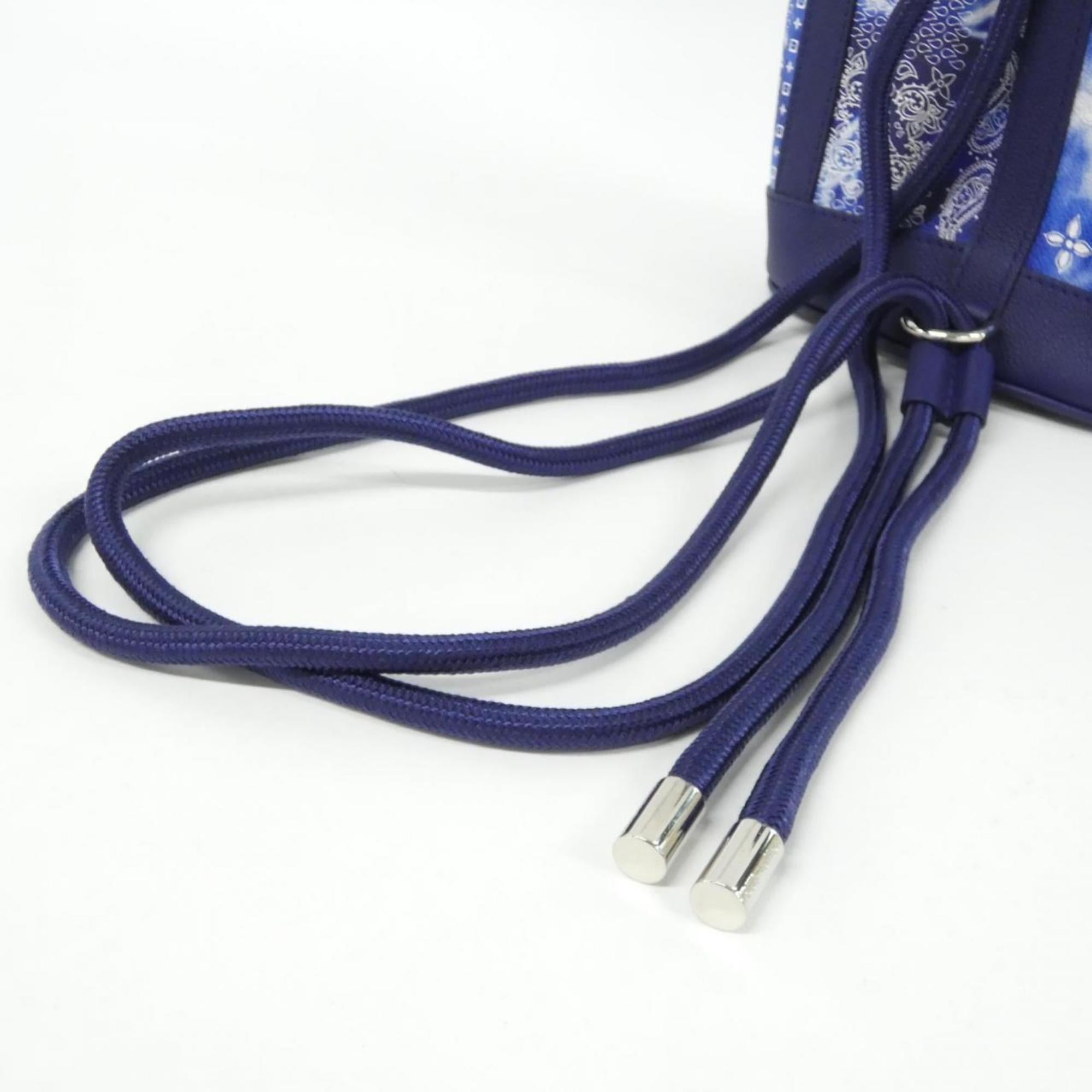Louis Vuitton Blue Leather Shoulder Bag (Pre-Owned)