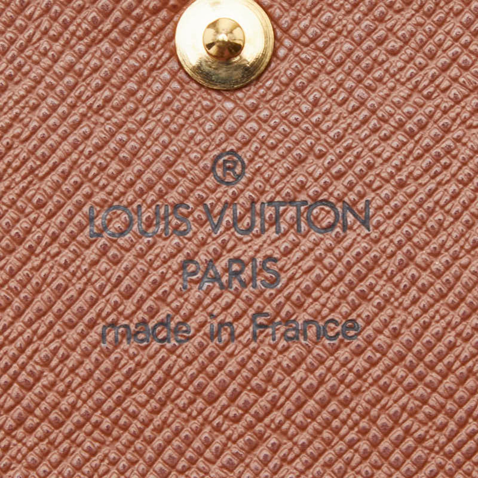 Louis Vuitton Monogram Brown Leather Pvc Wallet (Bi-Fold) (Pre-Owned)