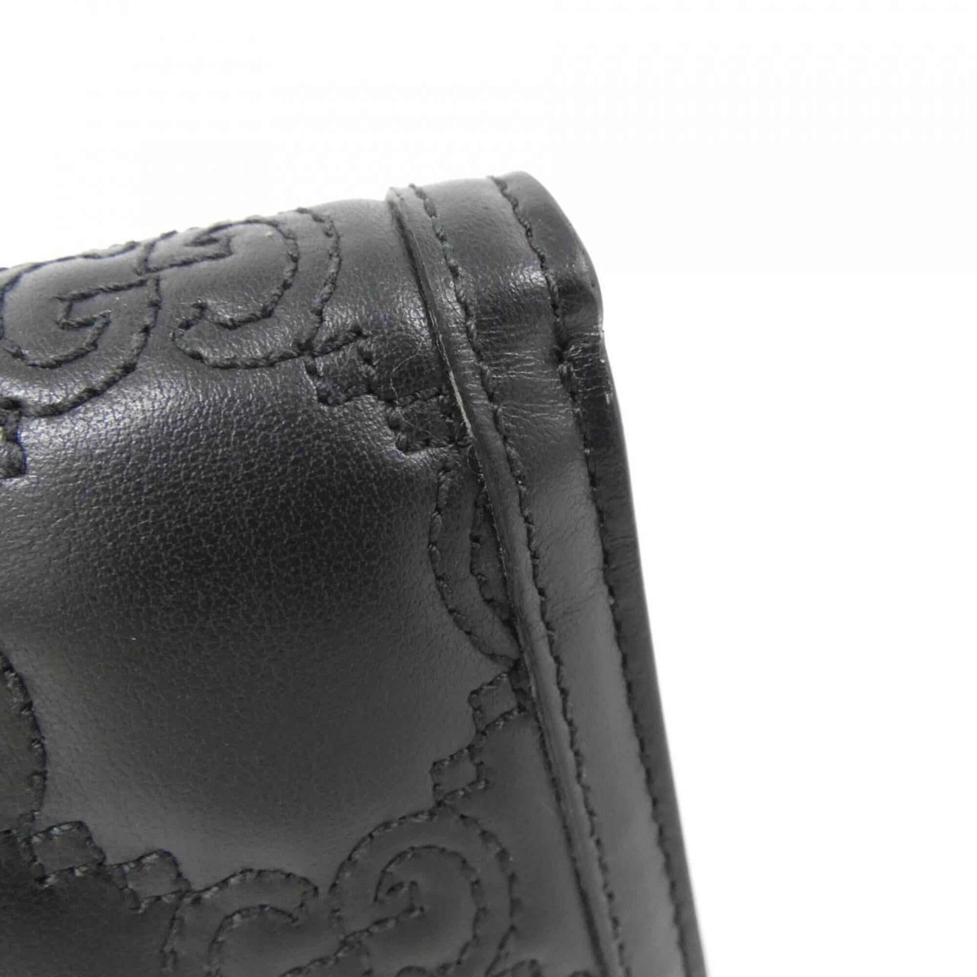 Gucci Black Leather Wallet (Bi-Fold) (Pre-Owned)