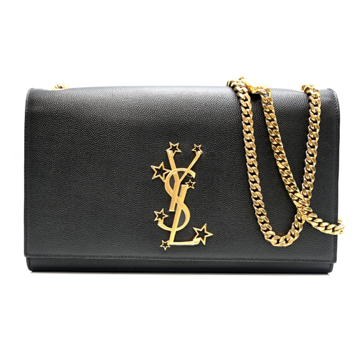 Saint Laurent Black Leather Shoulder Bag (Pre-Owned)