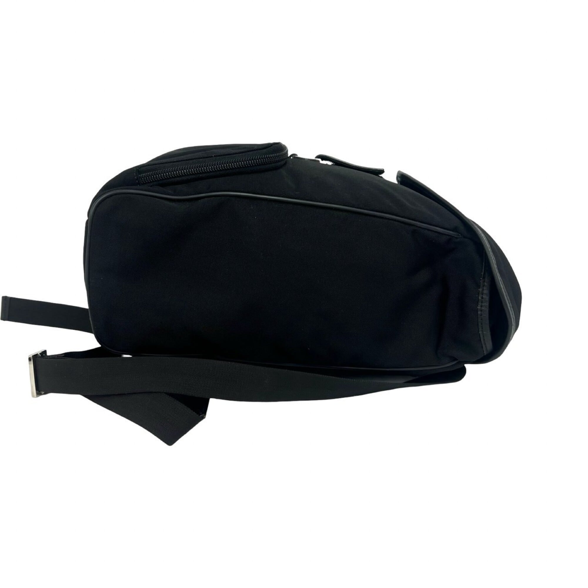 Gucci Black Nylon Leather Backpack (Pre-Owned)
