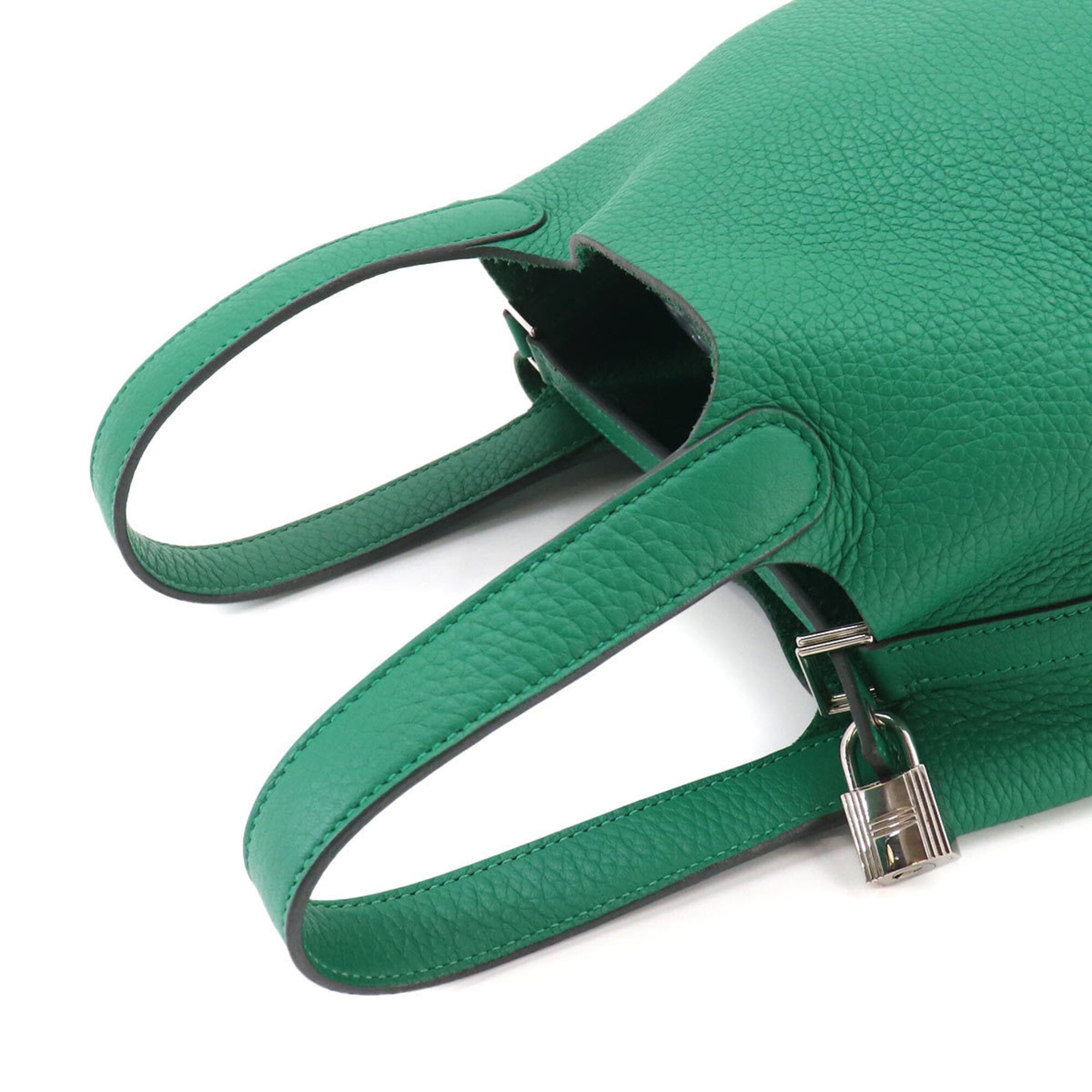 Piko Green Leather Handbag (Pre-Owned)