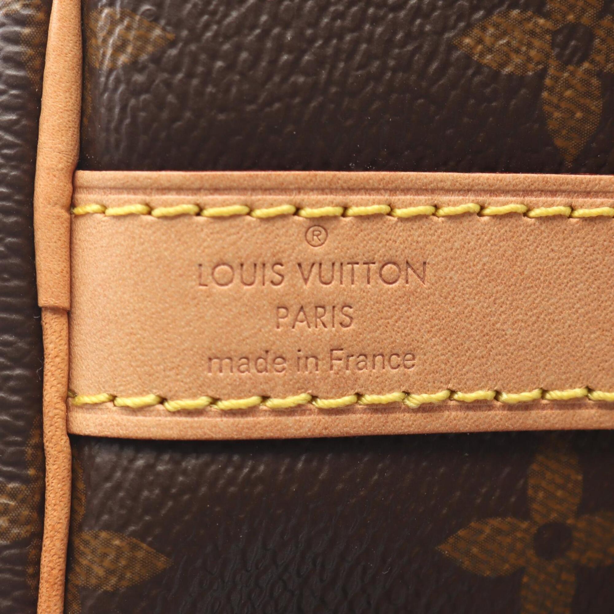Louis Vuitton Brown Pvc Coated Canvas Leather Handbag (Pre-Owned)