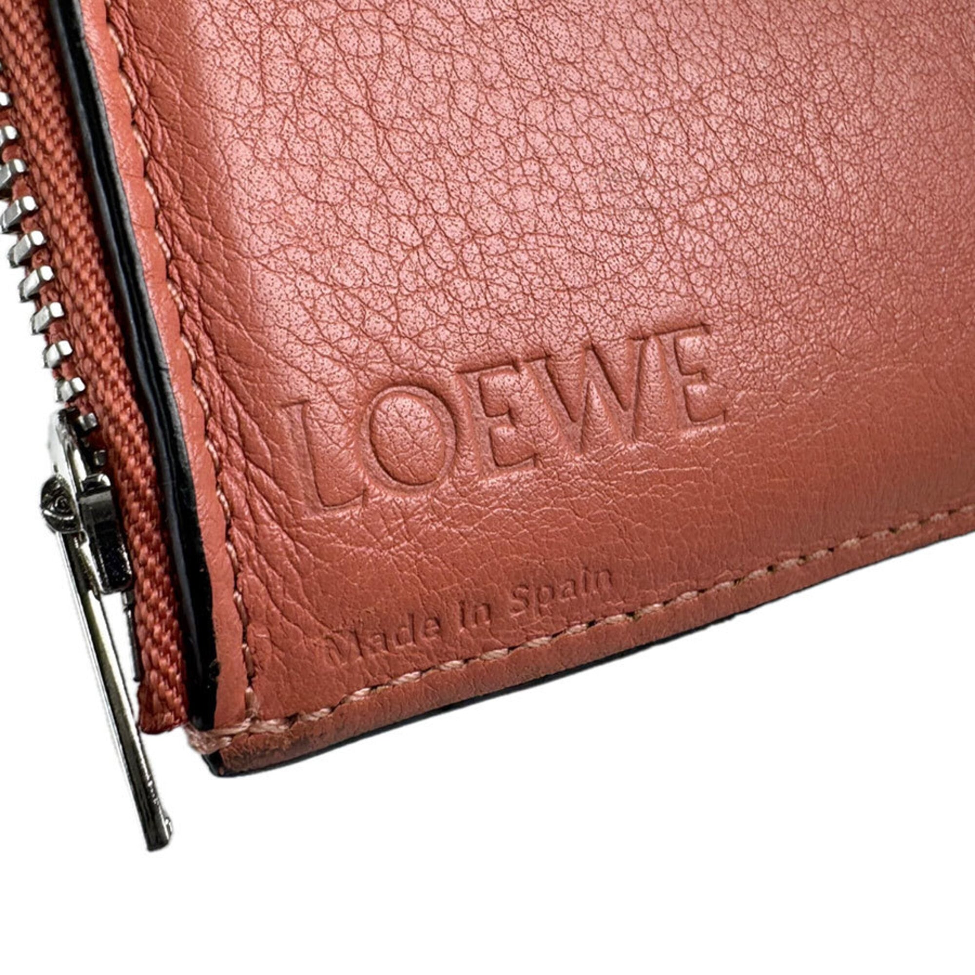 Loewe Brown Grayish Leather Wallet (Tri-Fold) (Pre-Owned)