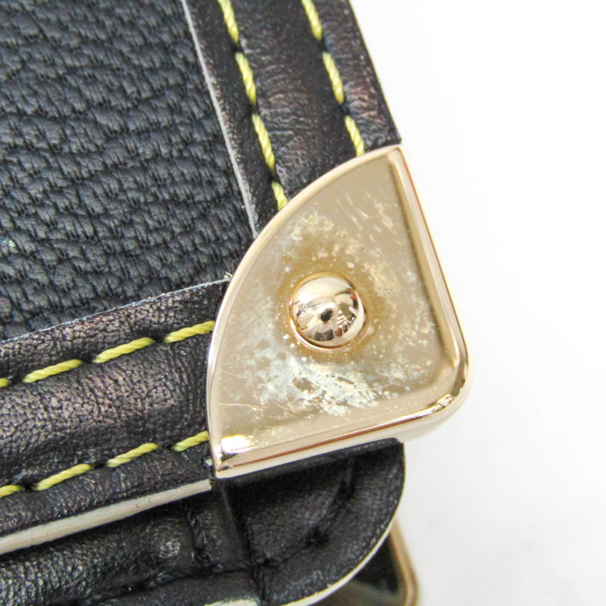 Louis Vuitton Suhali Noir Suhali Leather Wallet (Bi-Fold) (Pre-Owned)