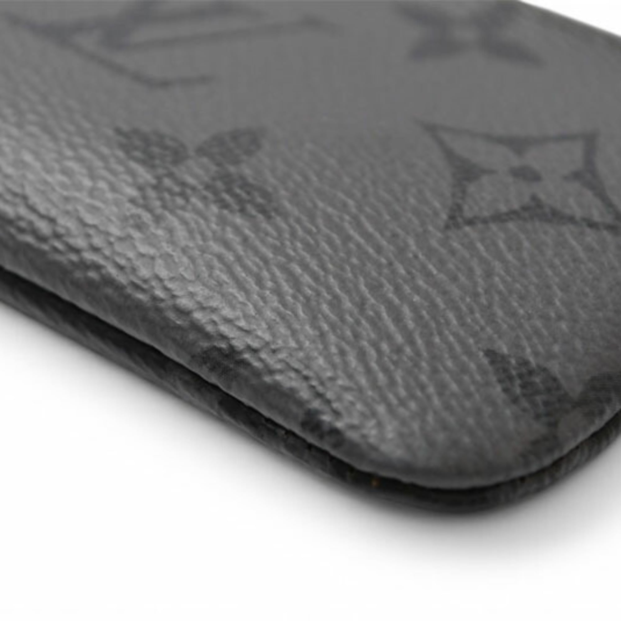 Louis Vuitton Monogram Eclipse Black Gray Monogram Eclipse Coin Purse/Coin Case (Pre-Owned)