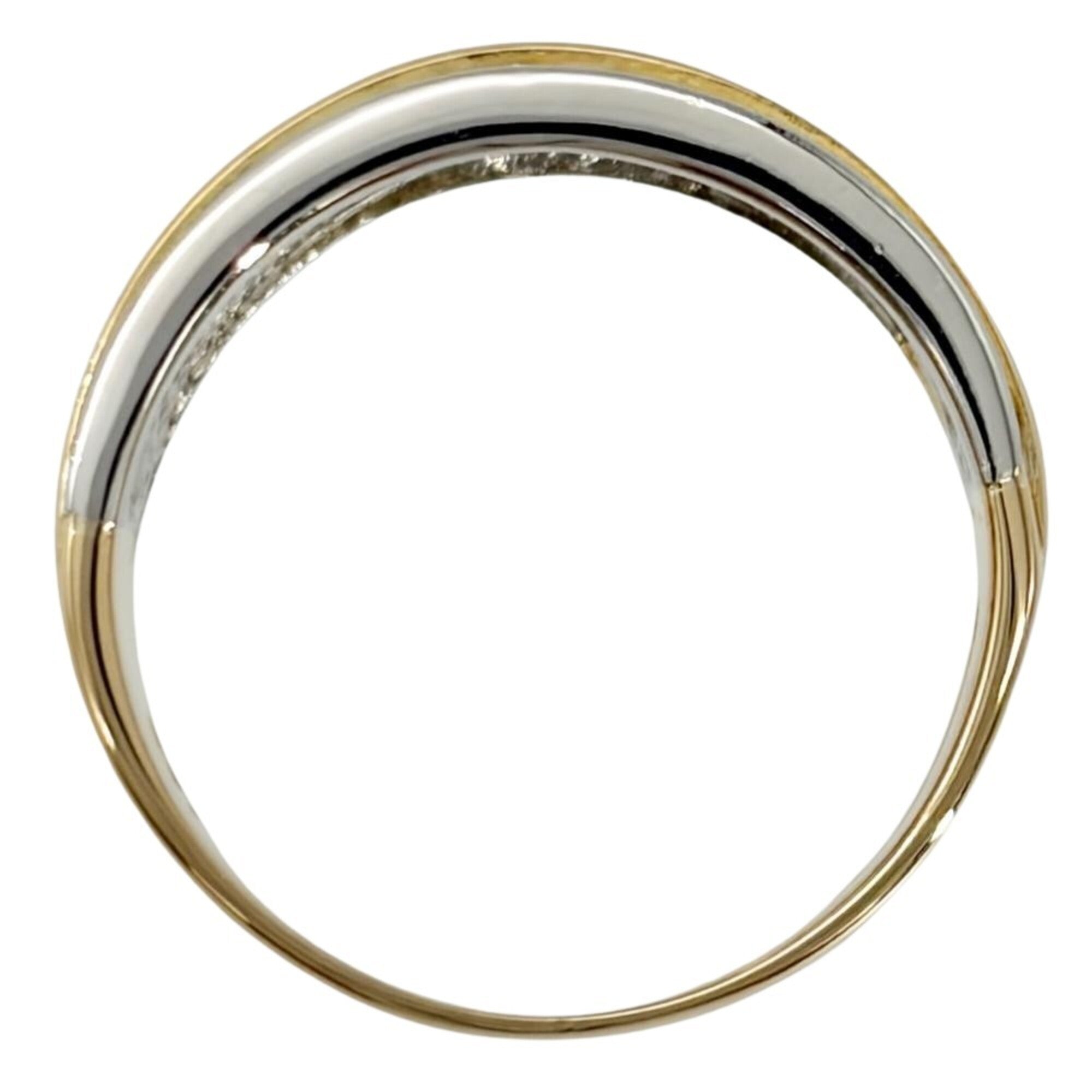 Celine Silver Yellow Gold Yellow Gold (18K) Platinum 900 Band Ring (Pre-Owned)