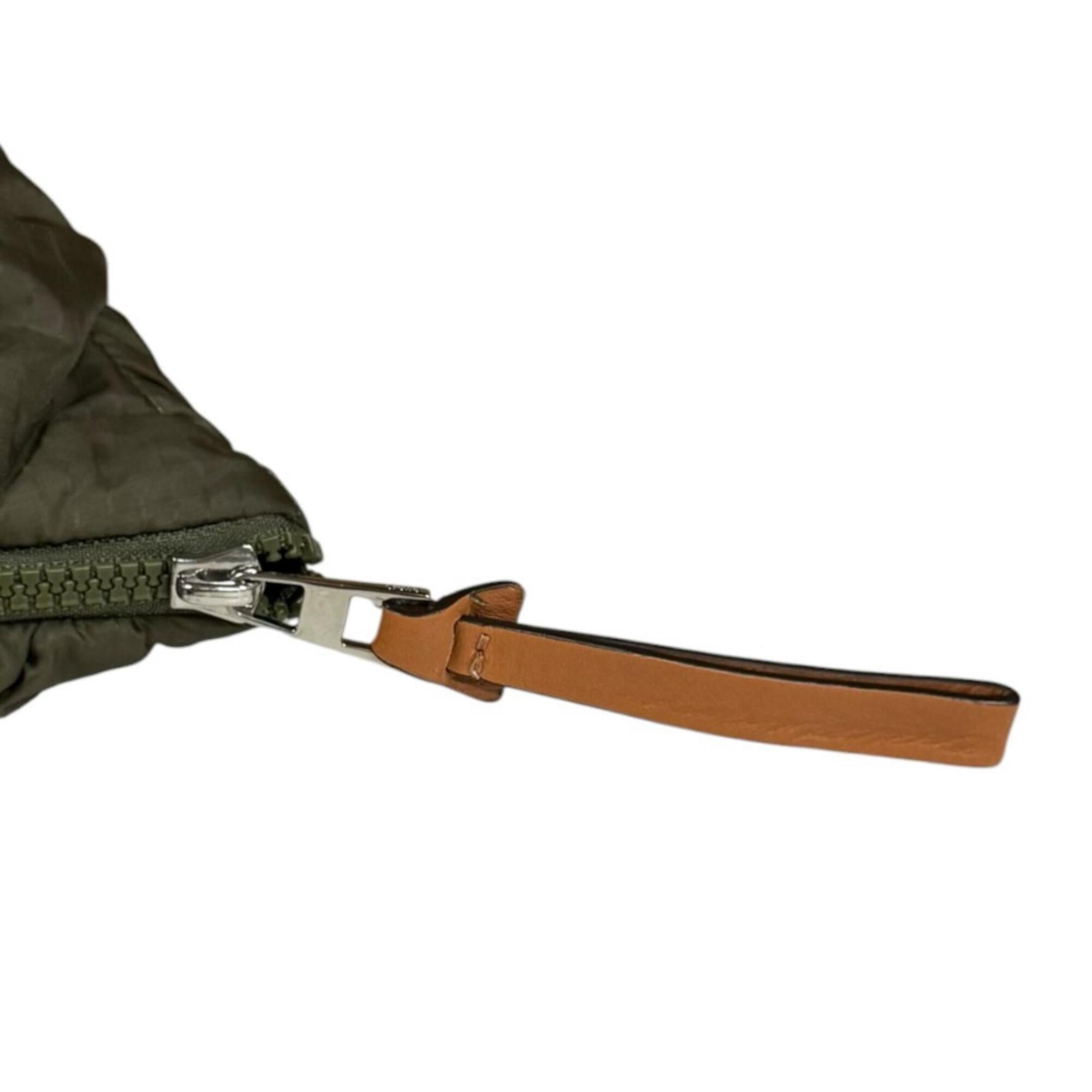 Loewe Green Khaki Nylon Tote Bag (Pre-Owned)