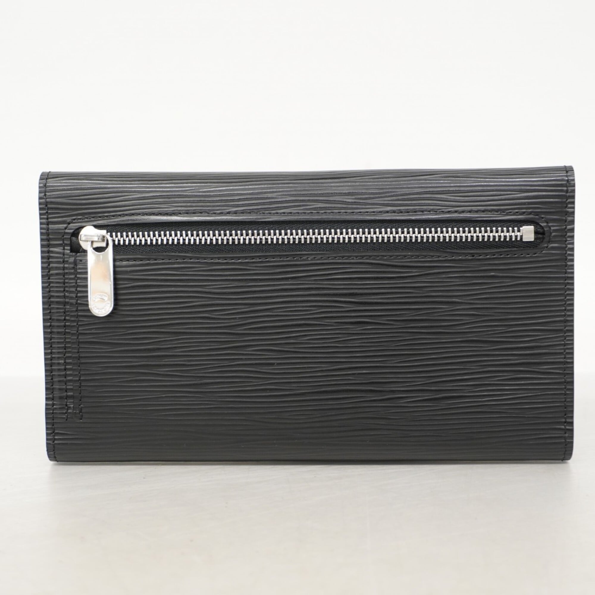 Louis Vuitton Noir Long Wallet (Tri-Fold) (Pre-Owned)