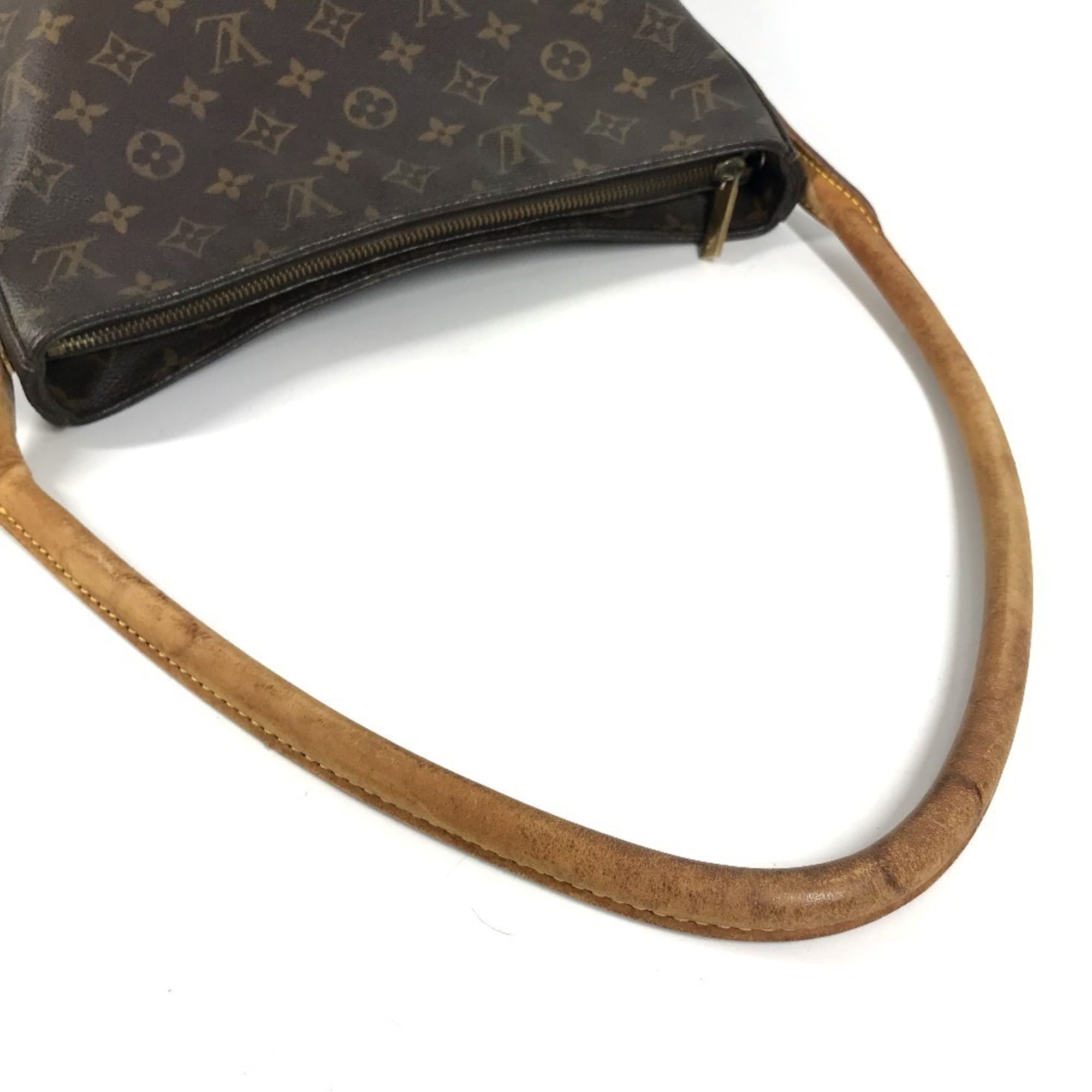 Louis Vuitton Brown Monogram Canvas Handbag Shoulder Bag (Pre-Owned)