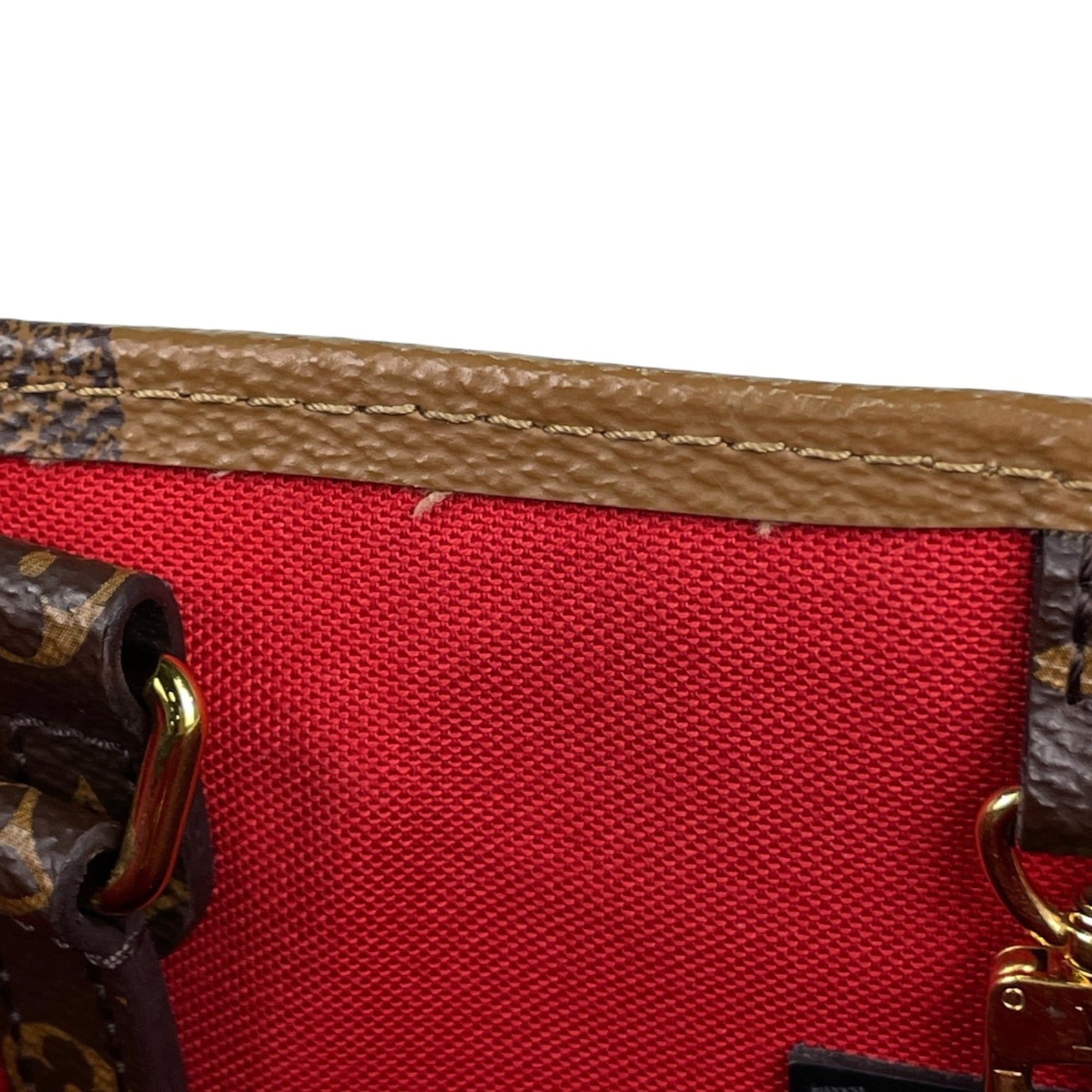 Louis Vuitton Brown Monogram Reverse Shoulder Bag Tote Bag (Pre-Owned)
