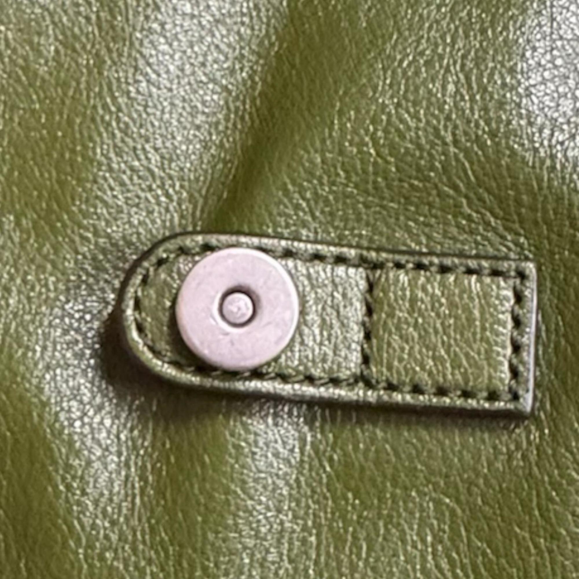 Gucci Green Leather Backpack (Pre-Owned)