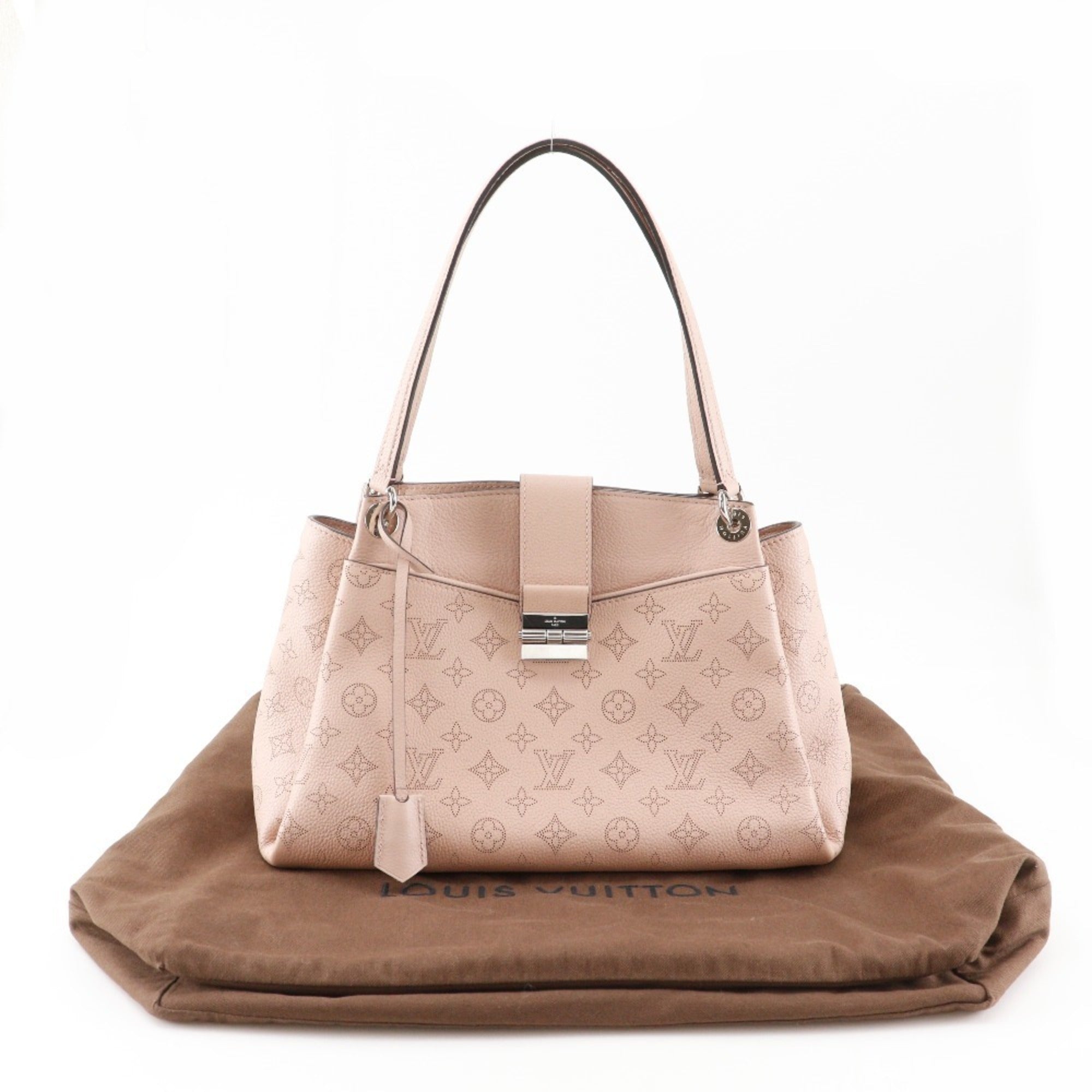 Louis Vuitton Magnolia Pink Monogram Mahina Leather Tote Bag (Pre-Owned)