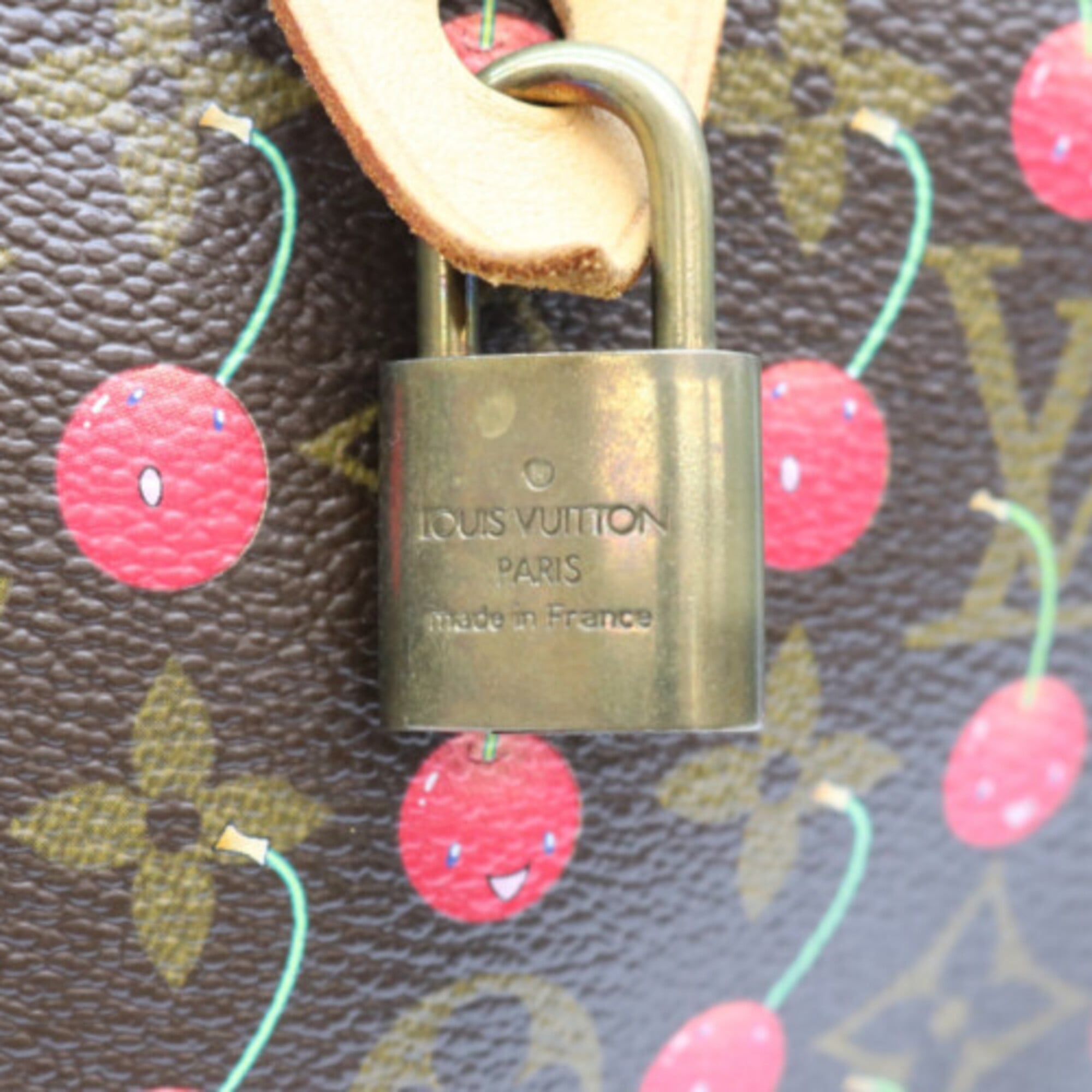 Louis Vuitton Brown Monogram Cherry Blossom Handbag (Pre-Owned)