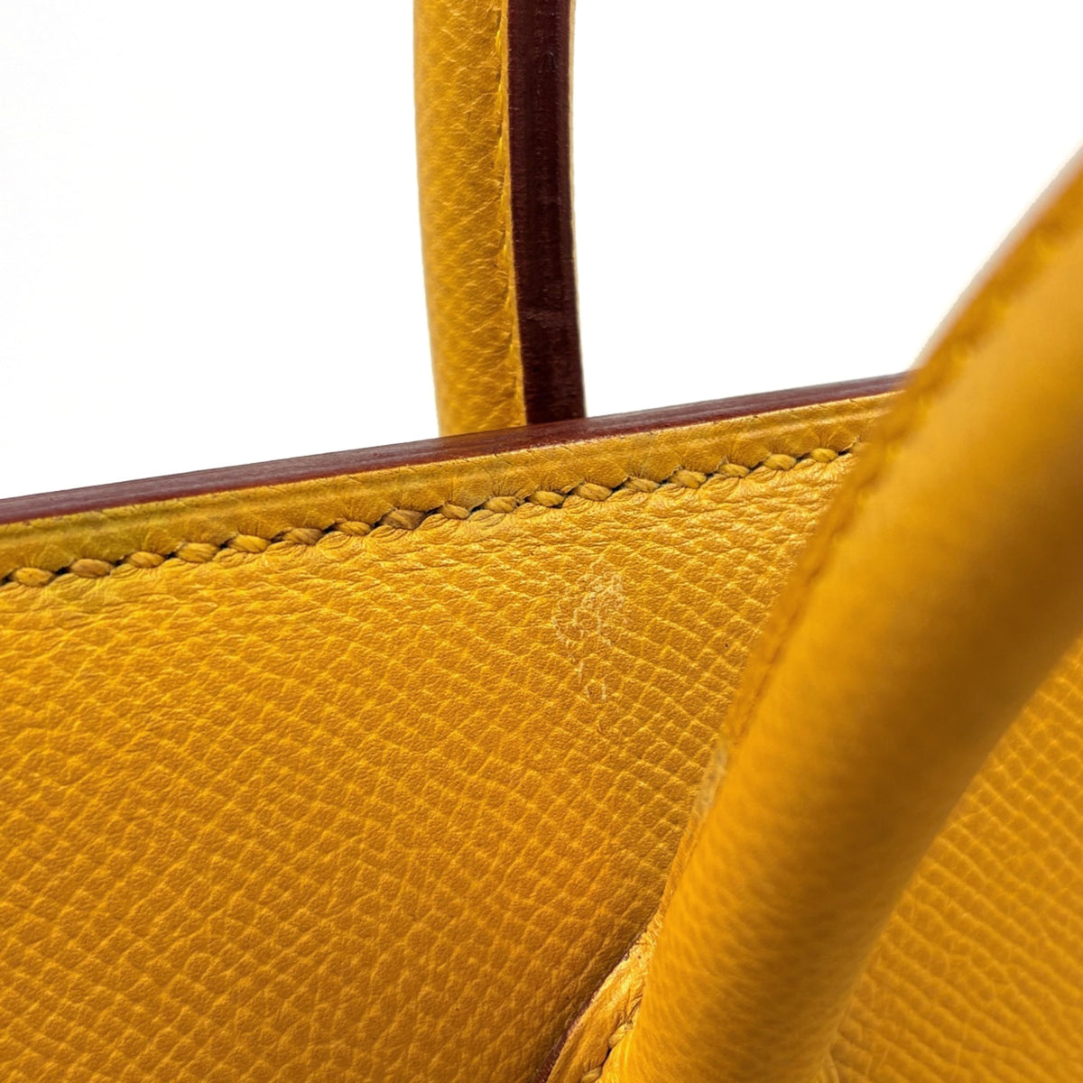 Hermes Birkin Yellow Courchevel Leather Handbag (Pre-Owned)