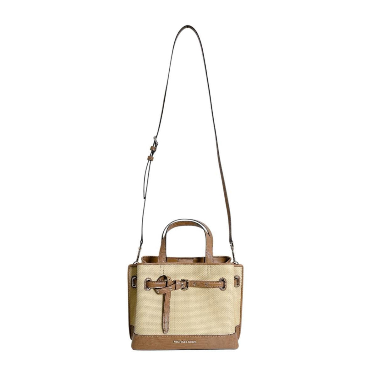 Michael Kors Brown Elastane Handbag Shoulder Bag (Pre-Owned)
