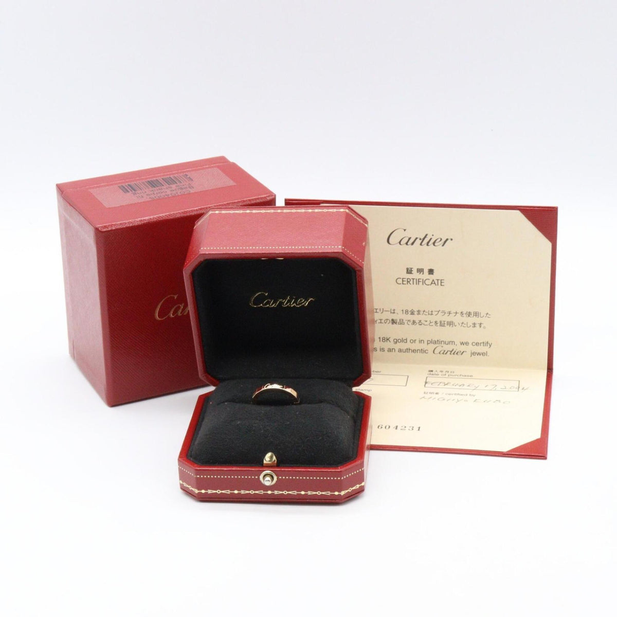 Cartier Gold Pink Gold (18K) Band Ring (Pre-Owned)