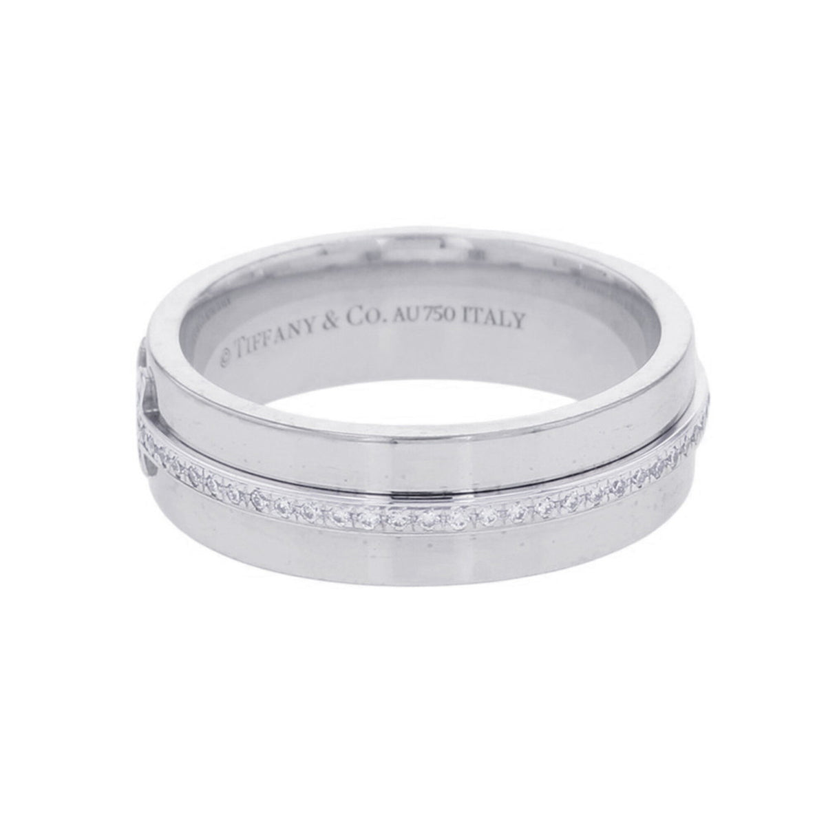 Tiffany White Gold (18K) Band Ring (Pre-Owned)