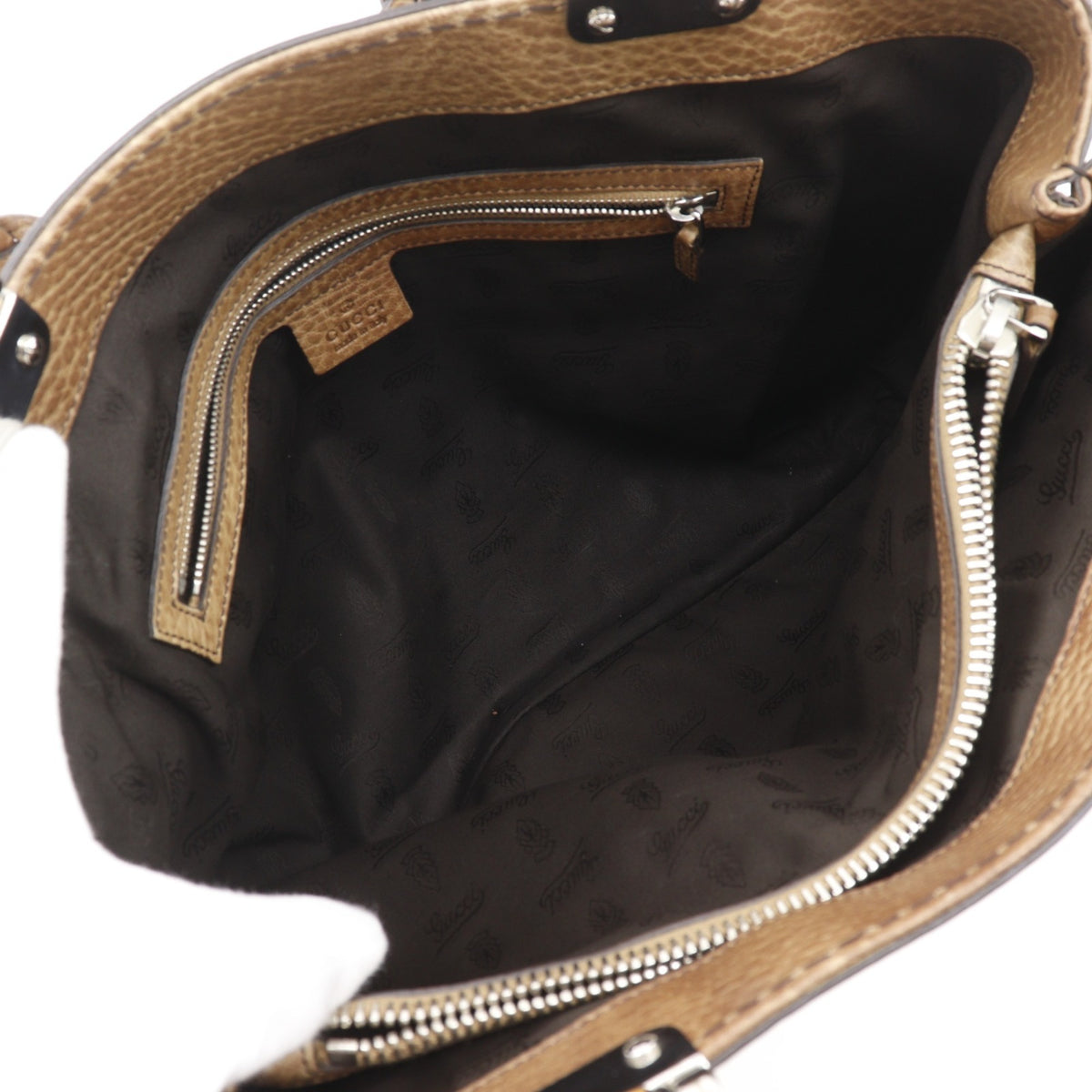 Gucci Brown Leather Tote Bag (Pre-Owned)