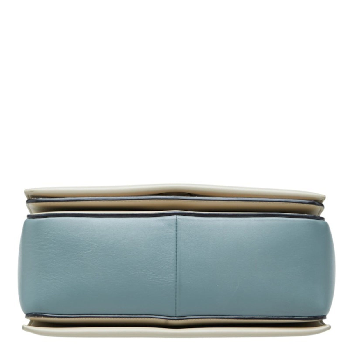 Celine Blue Grayish Leather Shoulder Bag (Pre-Owned)