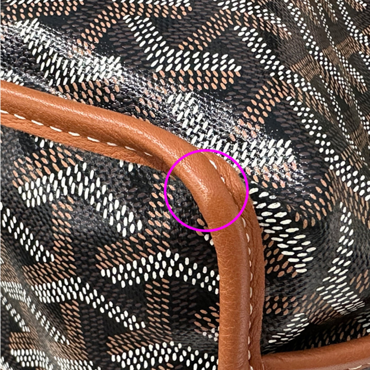Goyard Black Brown Pvc Leather Handbag Pouch (Pre-Owned)