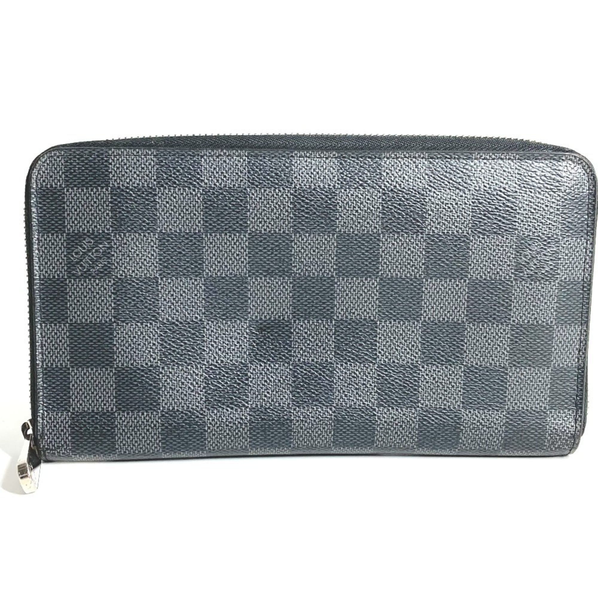 Louis Vuitton Black Damier Graphite Damier Graphite Long Wallet (Bi-Fold) (Pre-Owned)