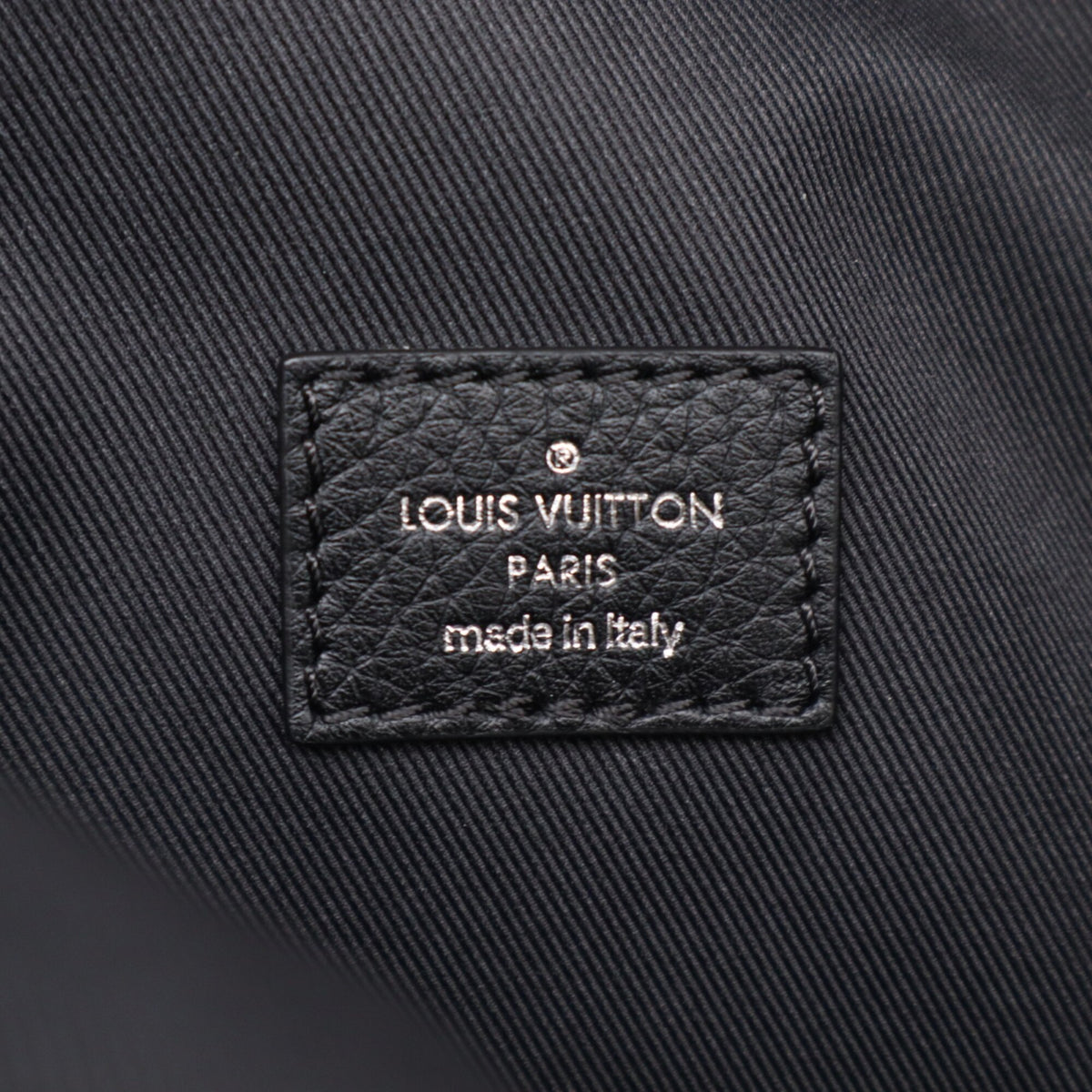 Louis Vuitton Black Gray Leather Tote Bag (Pre-Owned)