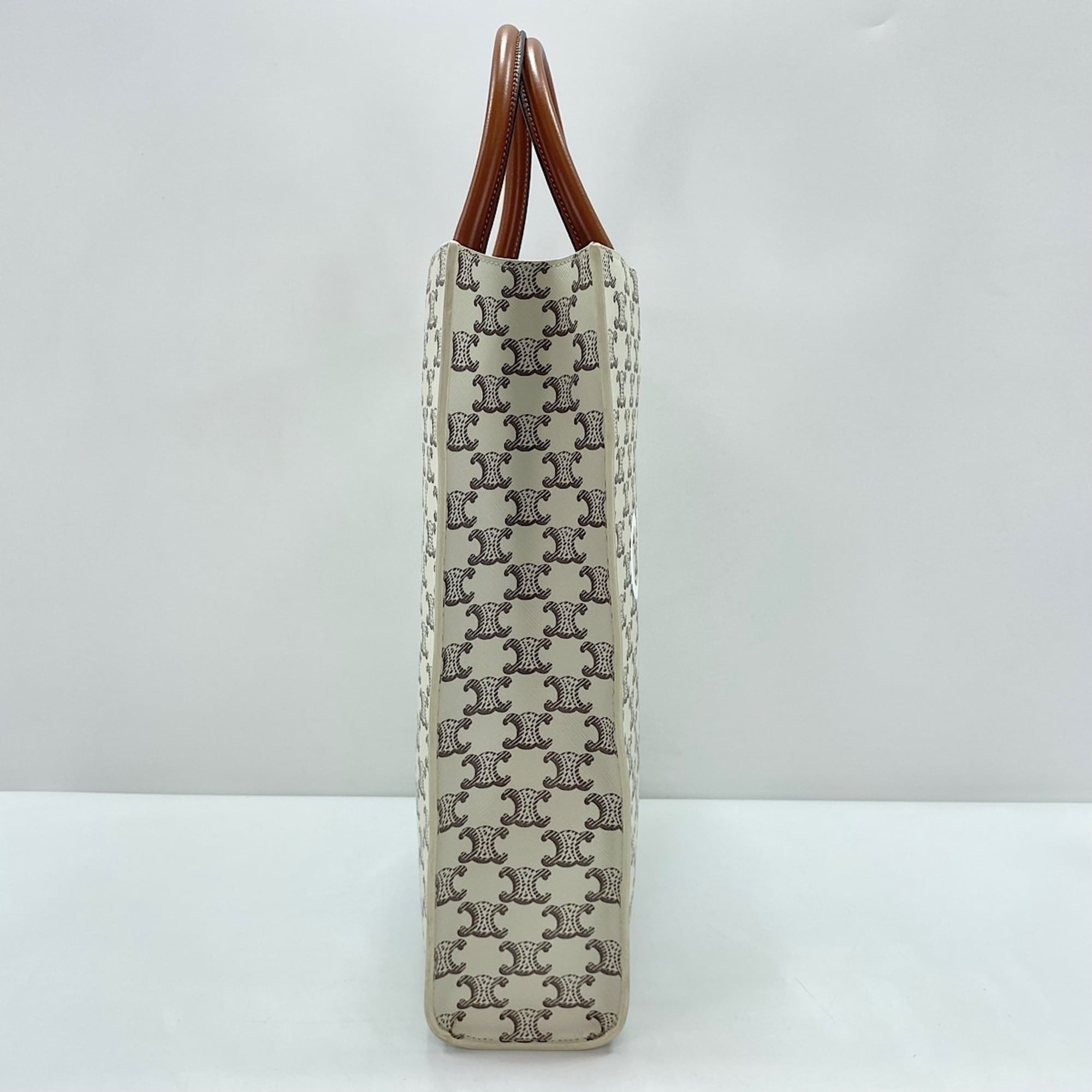 Celine White Handbag Shoulder Bag Tote Bag (Pre-Owned)