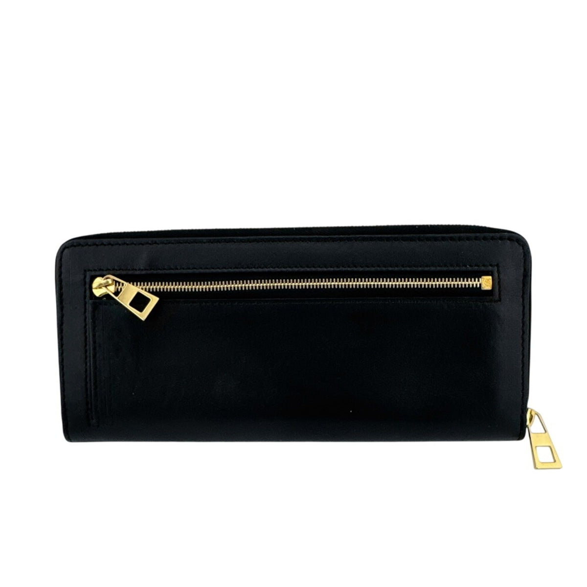 Loewe Black Orange Leather Long Wallet (Bi-Fold) (Pre-Owned)