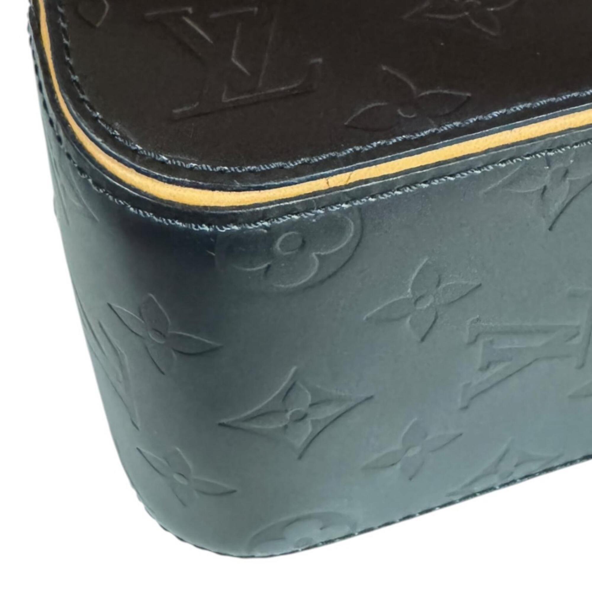Louis Vuitton Gray Noir Monogram Mat Handbag (Pre-Owned)