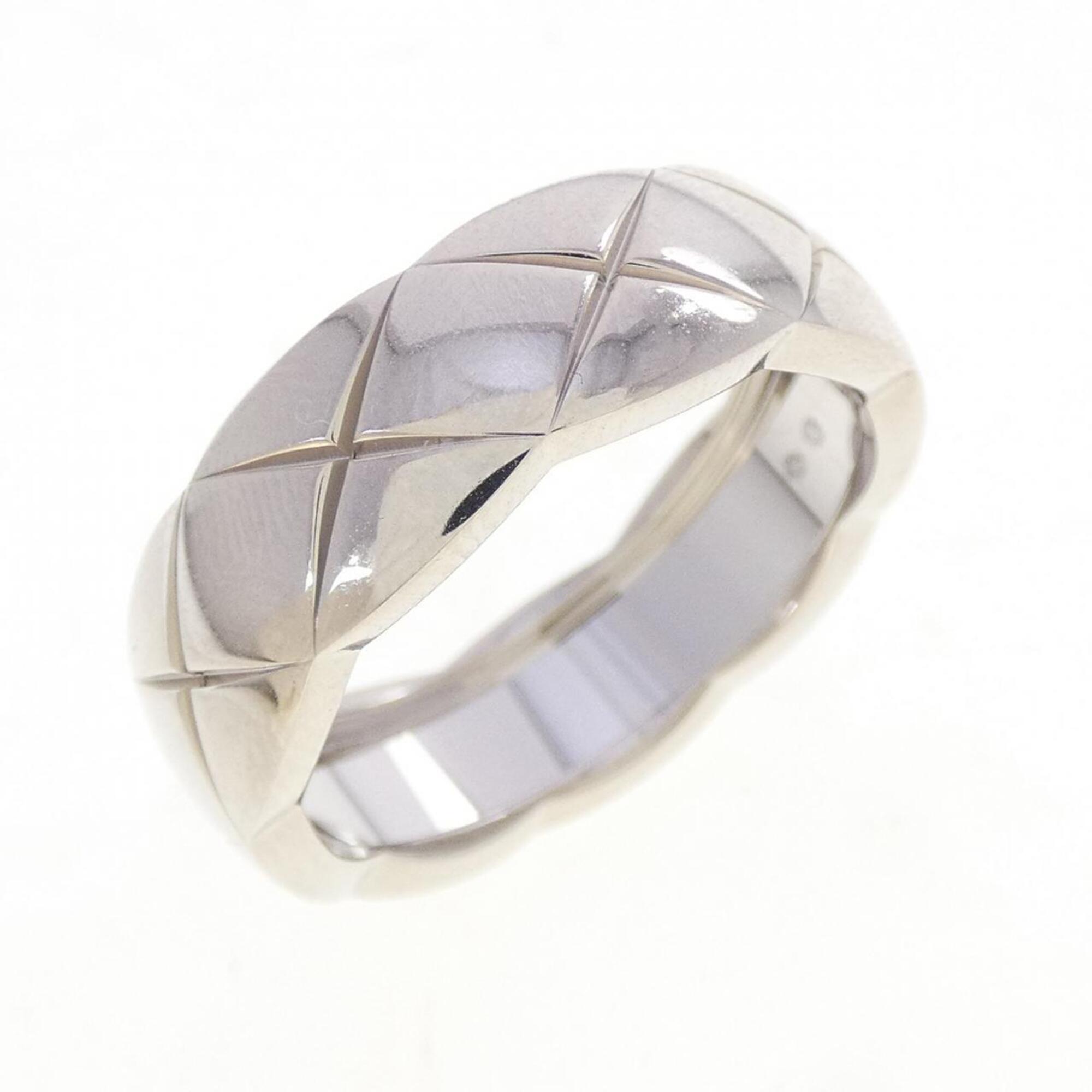Chanel White Gold White Gold (18K) Band Ring (Pre-Owned)