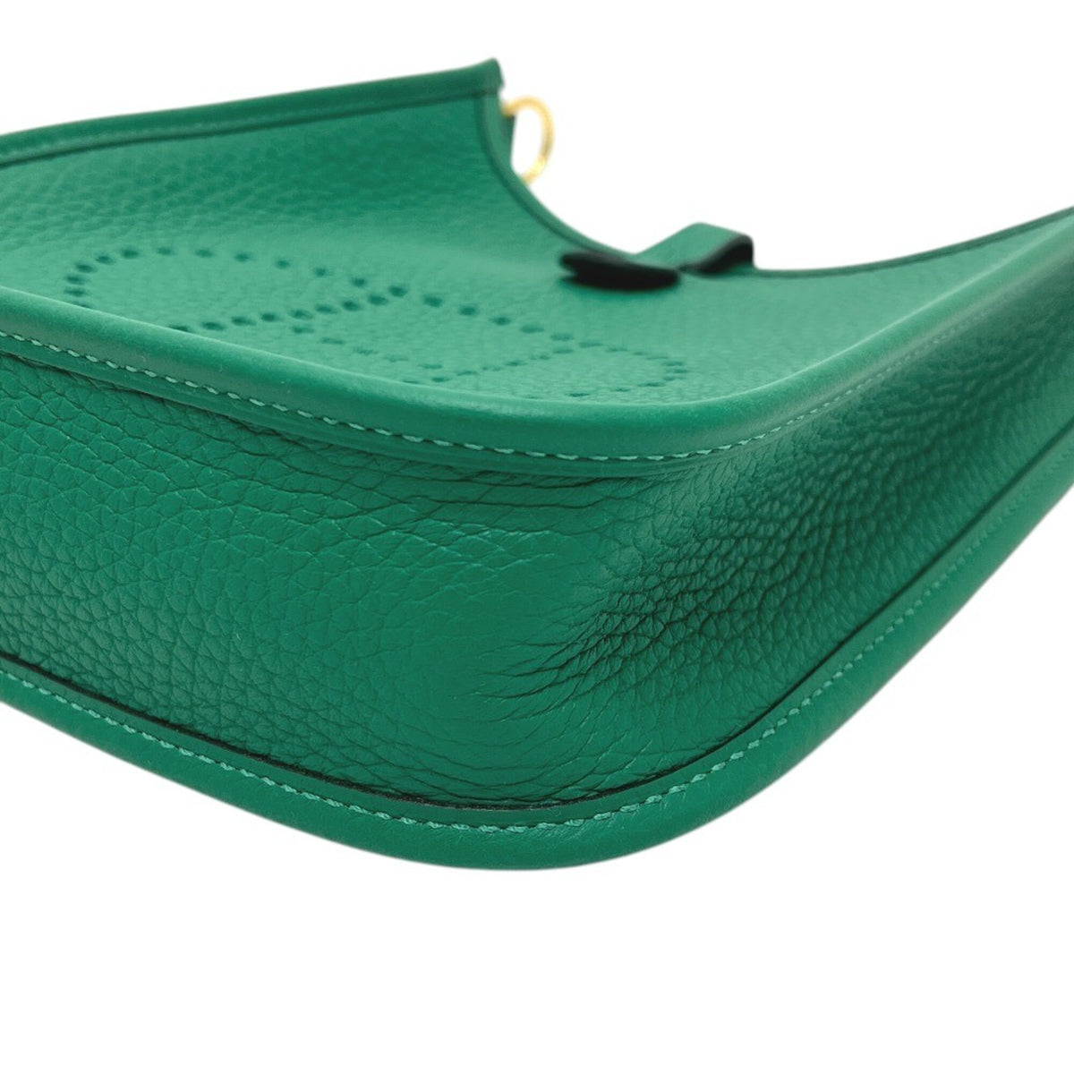 Hermes Green Taurillon Clemence Leather Handbag Shoulder Bag (Pre-Owned)
