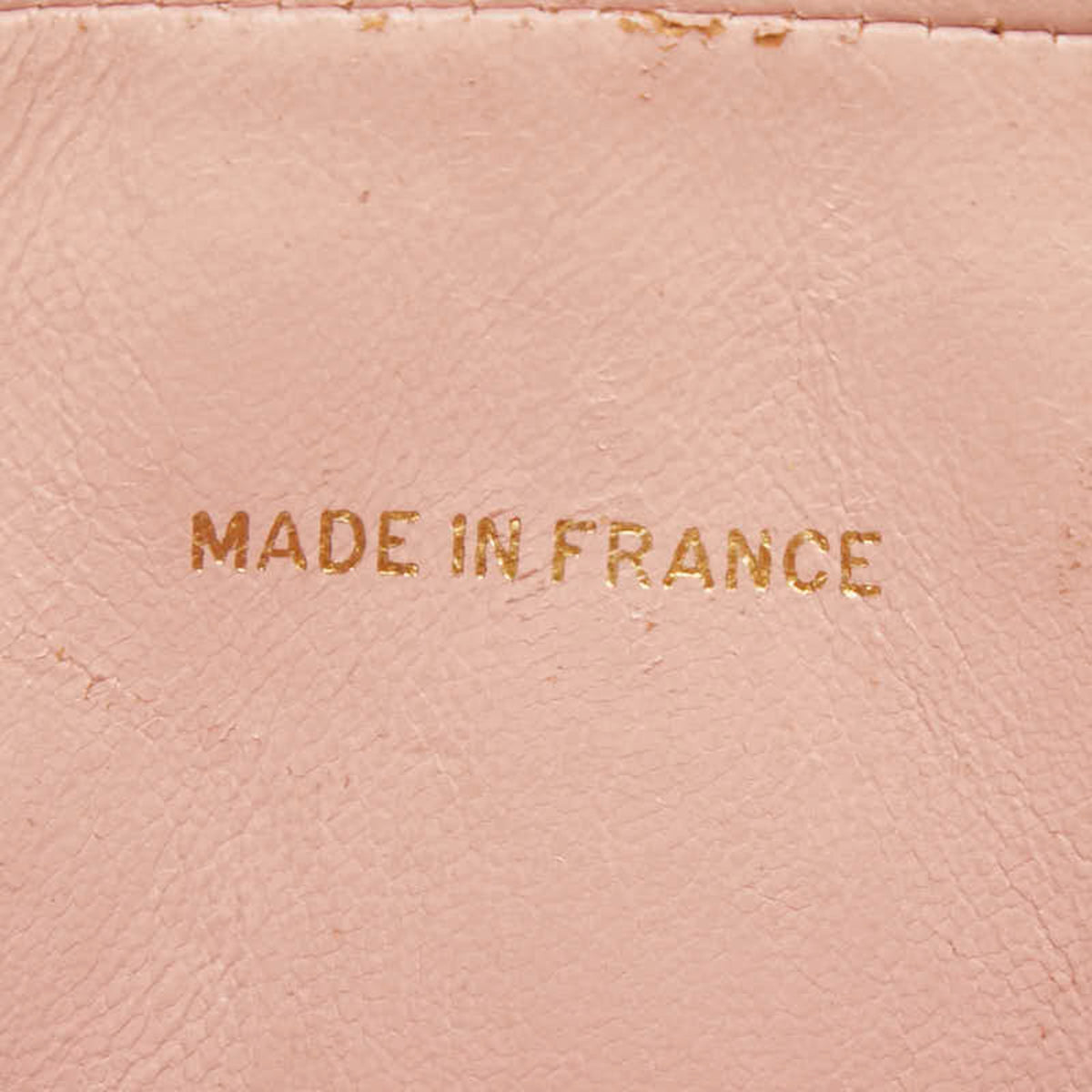 Chanel Pink Grained Calfskin Leather Shoulder Bag (Pre-Owned)