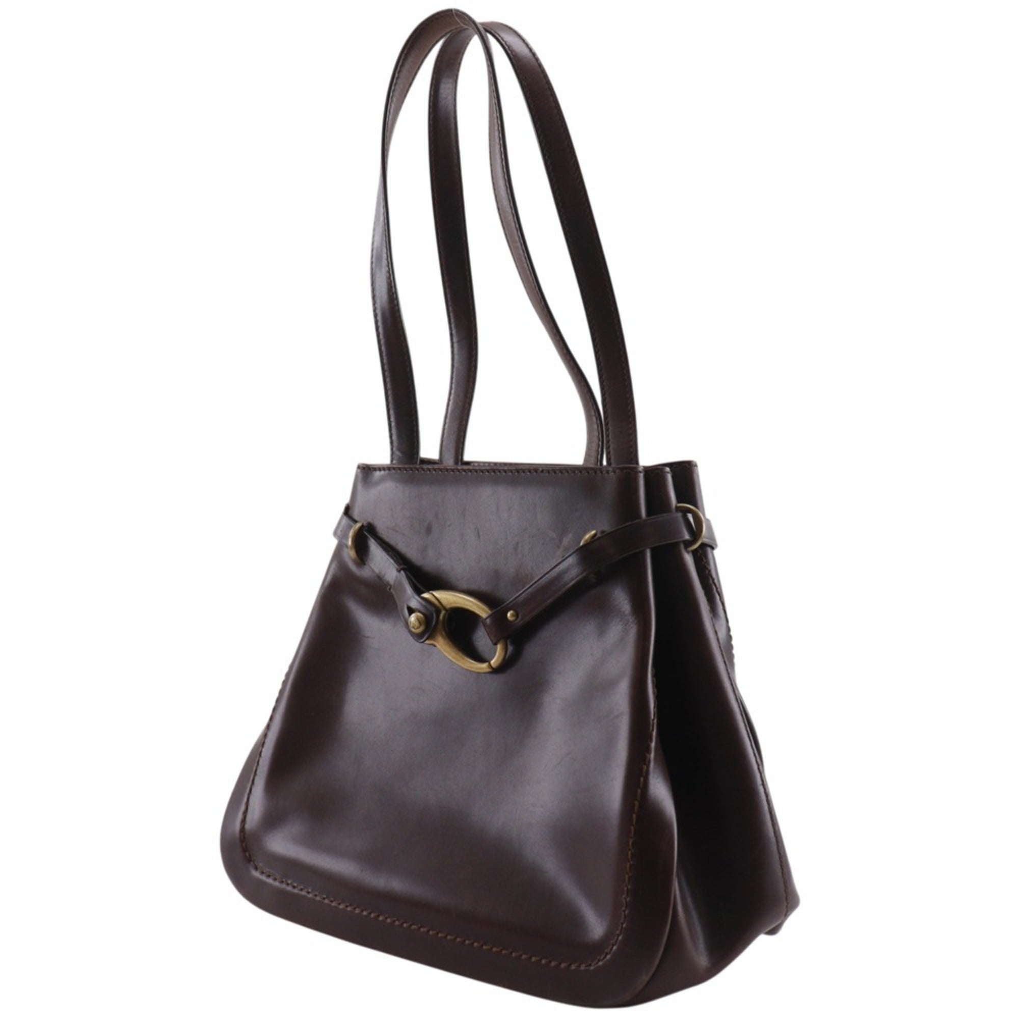 Bally Brown Leather Tote Bag (Pre-Owned)