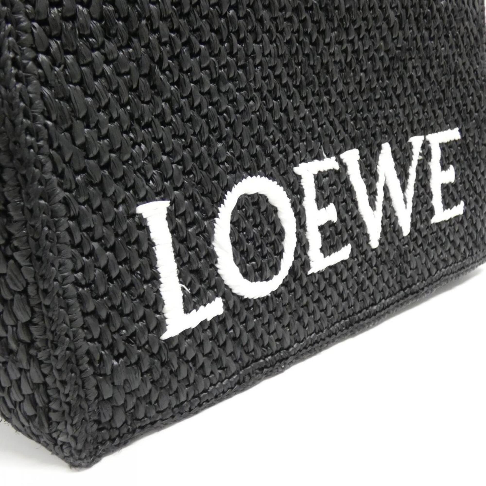 Loewe Black Raffia Handbag (Pre-Owned)
