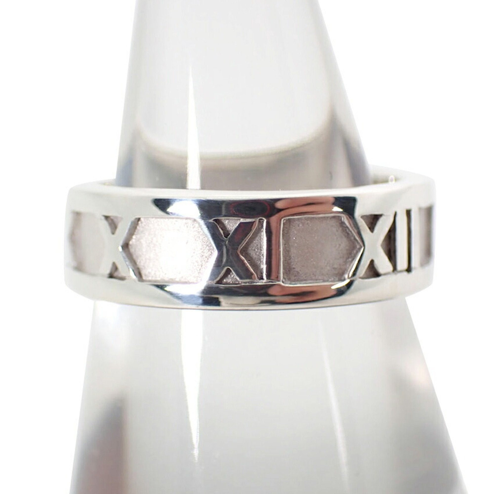 Tiffany Atlas Silver Sterling Silver 925 Band Ring (Pre-Owned)
