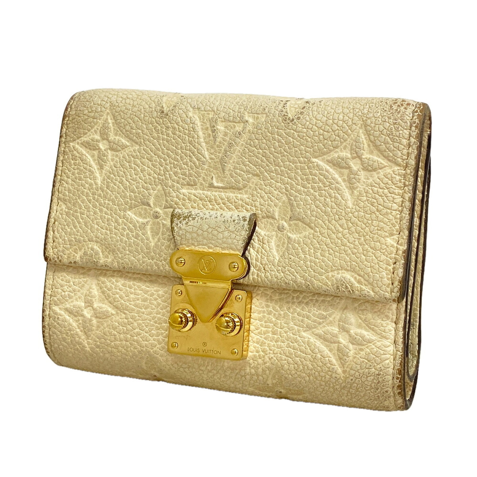 Louis Vuitton Cream Wallet (Tri-Fold) (Pre-Owned)