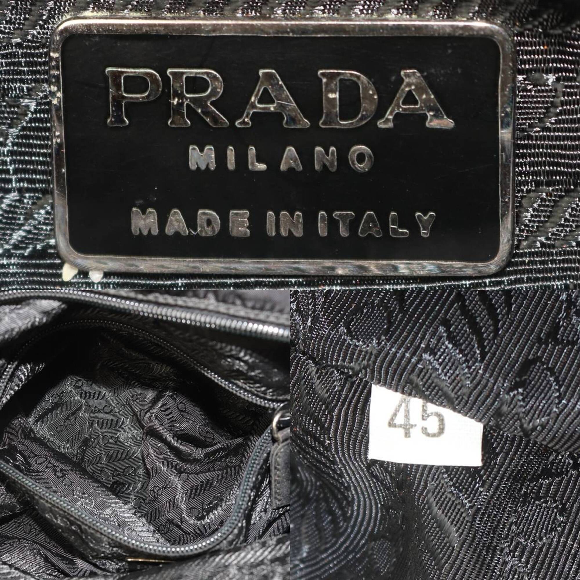 Prada Black Nylon Handbag (Pre-Owned)