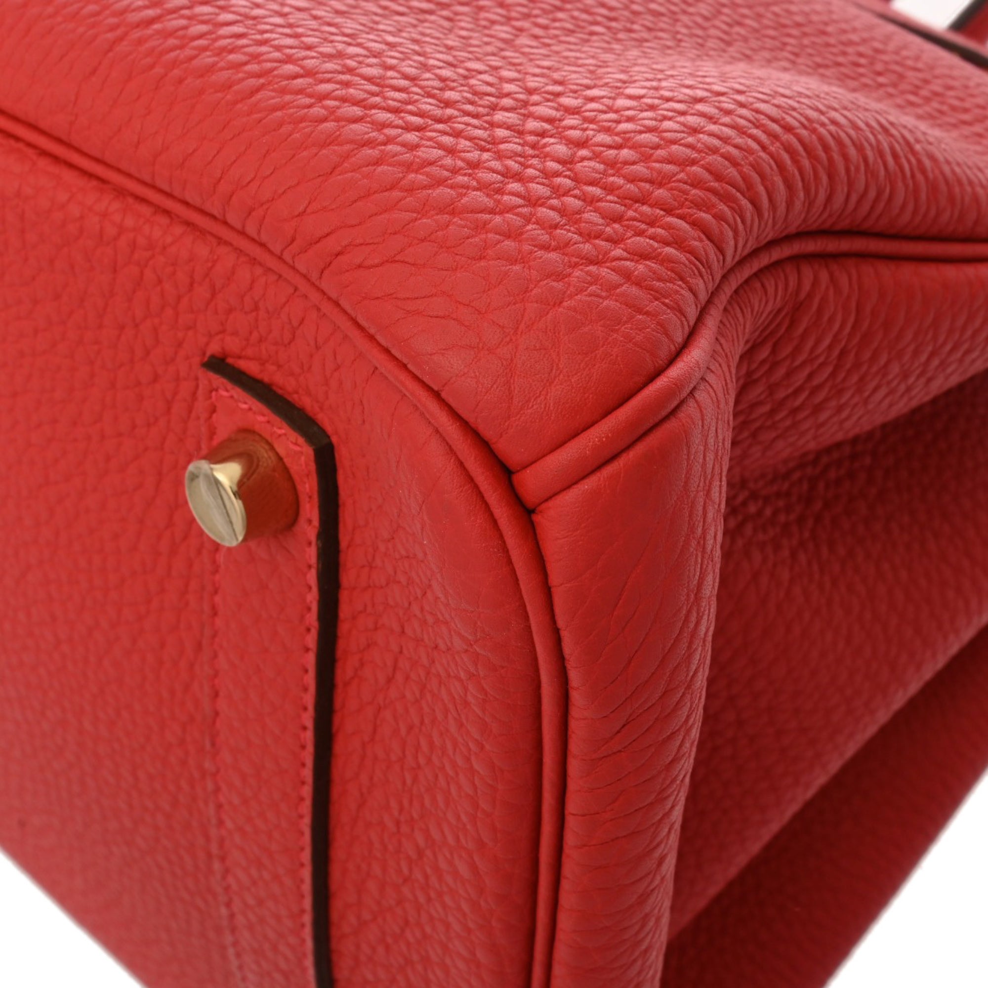 Hermes Gold Togo Leather Handbag (Pre-Owned)