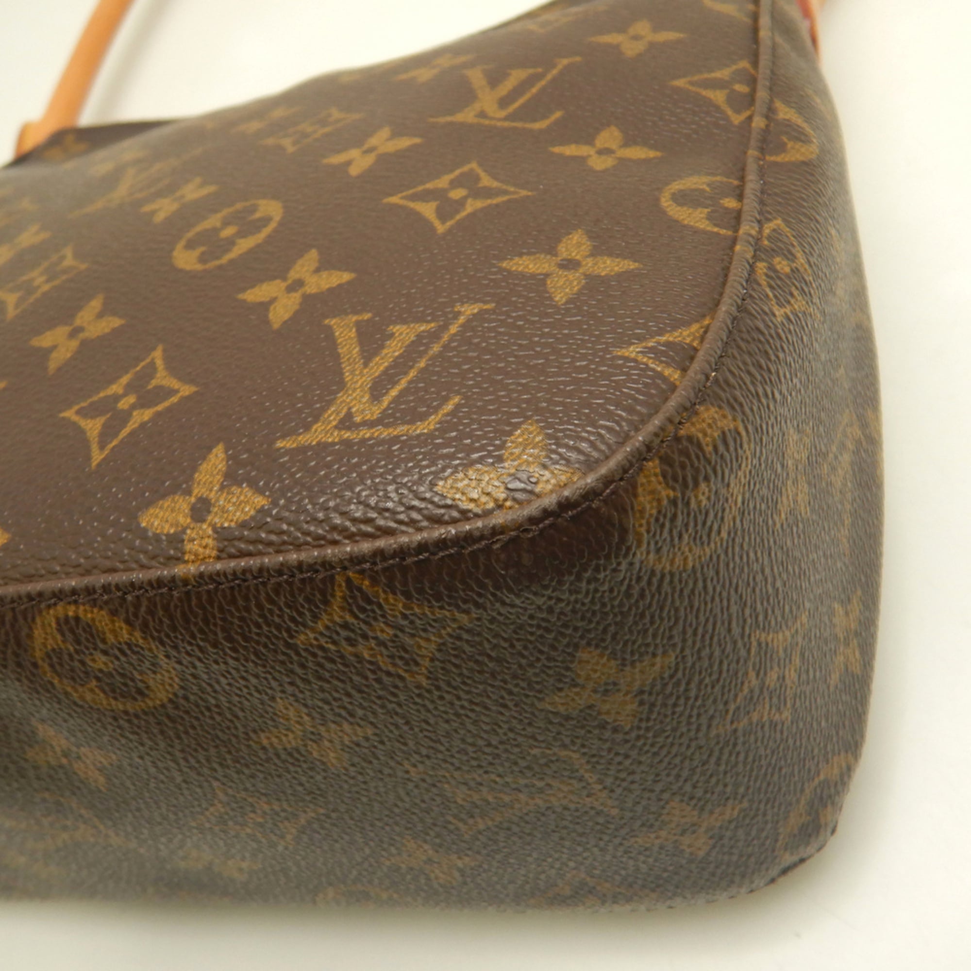 Louis Vuitton Brown Monogram Canvas Shoulder Bag Tote Bag (Pre-Owned)