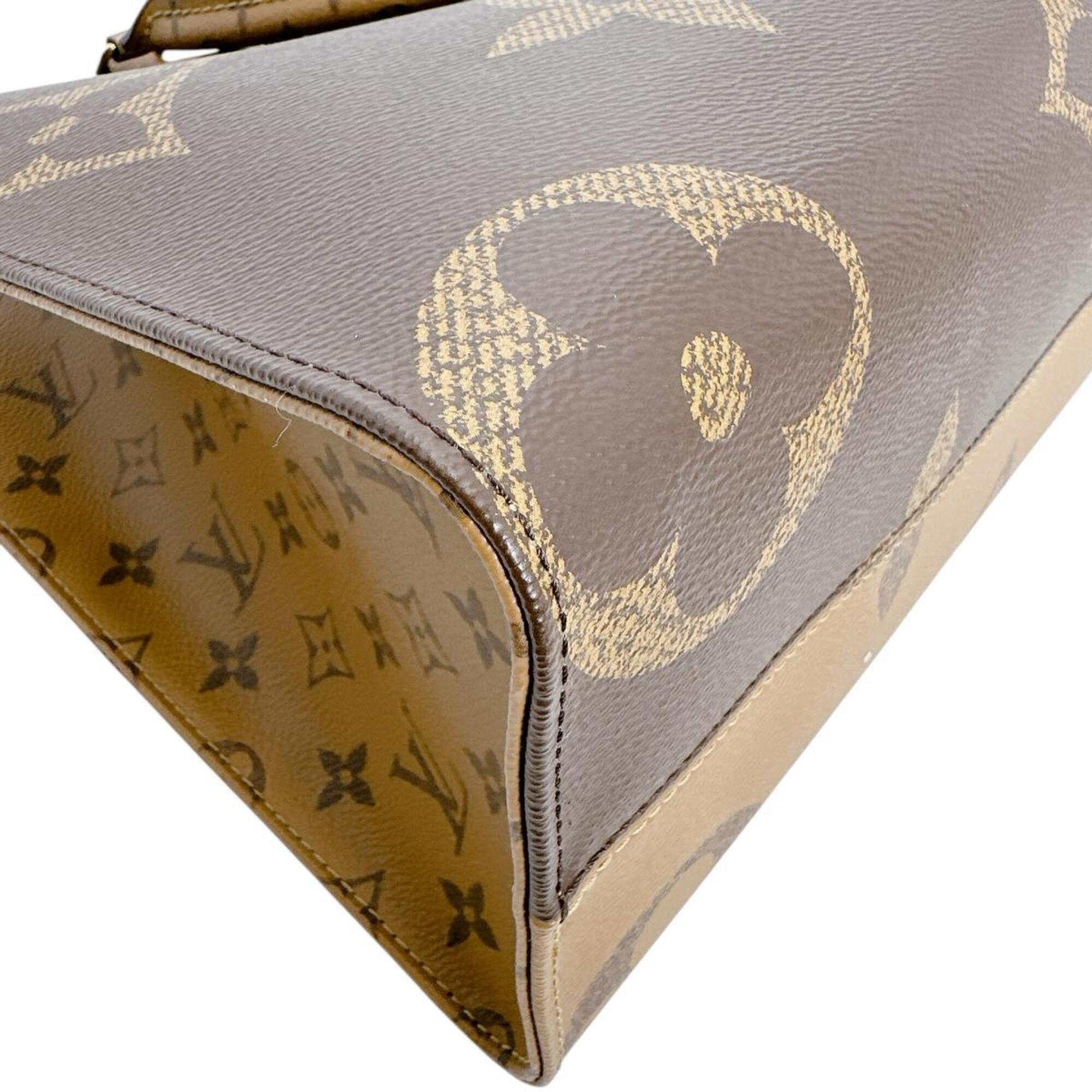 Louis Vuitton Brown Monogram Canvas Handbag Tote Bag (Pre-Owned)