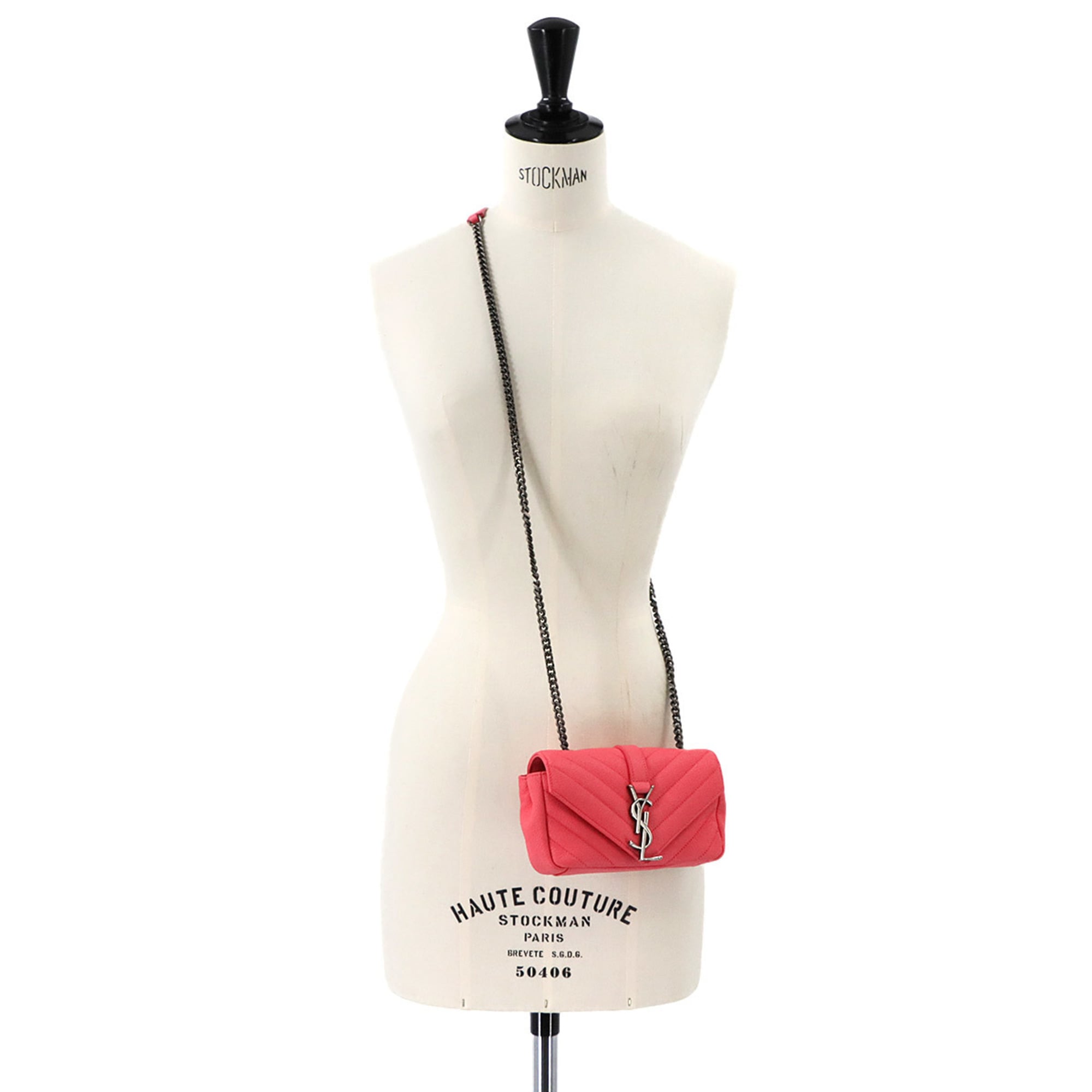 Saint Laurent Pink Leather Shoulder Bag (Pre-Owned)