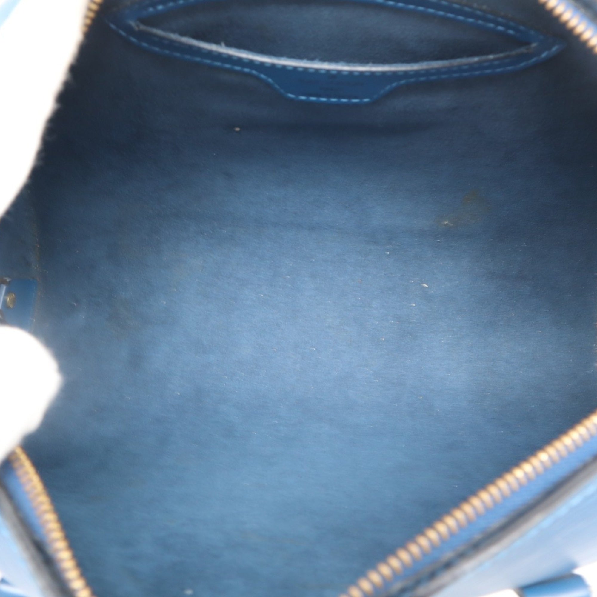 Louis Vuitton Toledo Blue Leather Handbag (Pre-Owned)