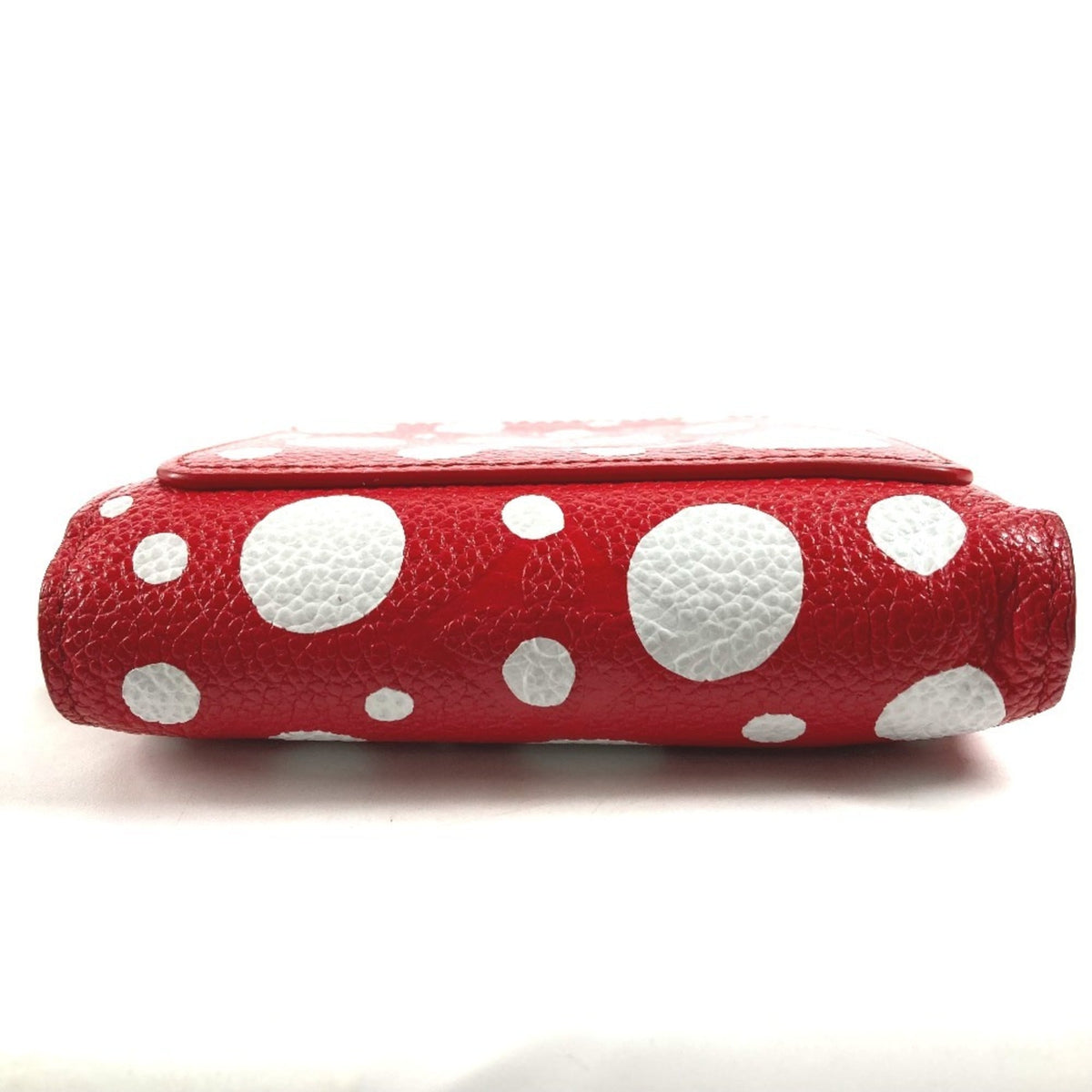 Louis Vuitton Red Color White Leather Wallet (Bi-Fold) (Pre-Owned)