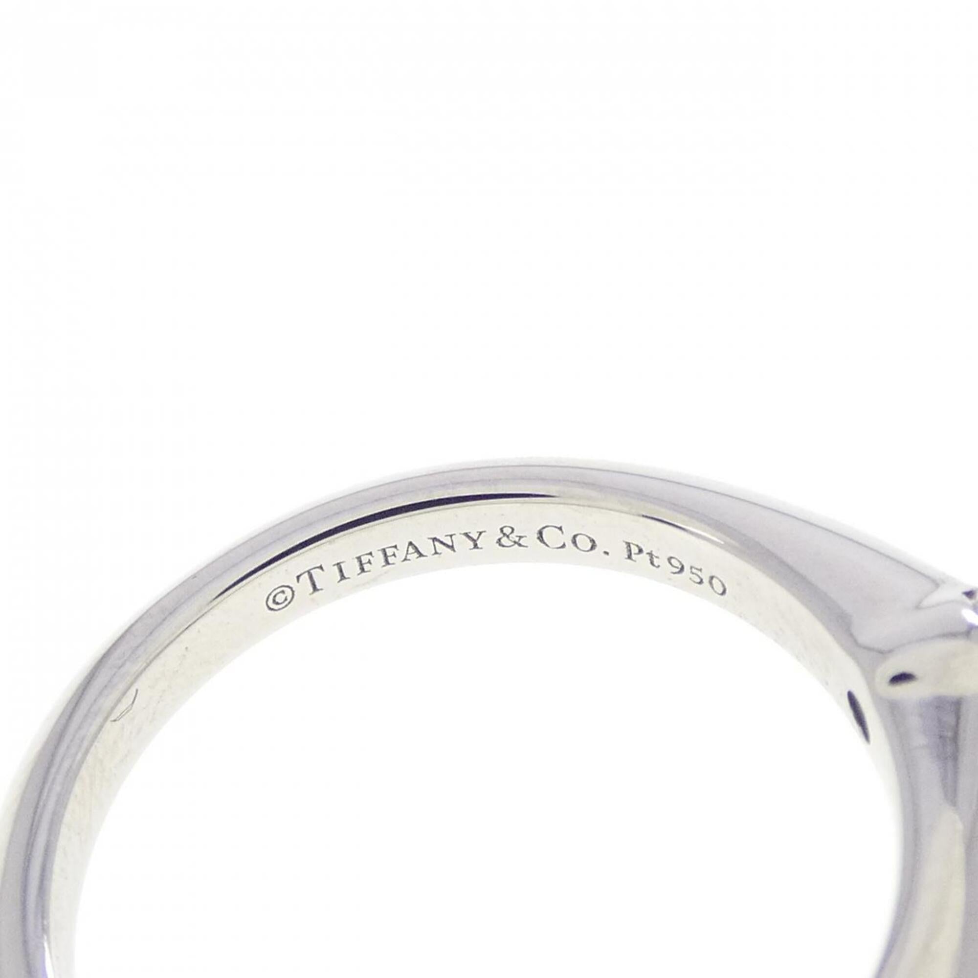 Tiffany Platinum Platinum 950 Band Ring (Pre-Owned)