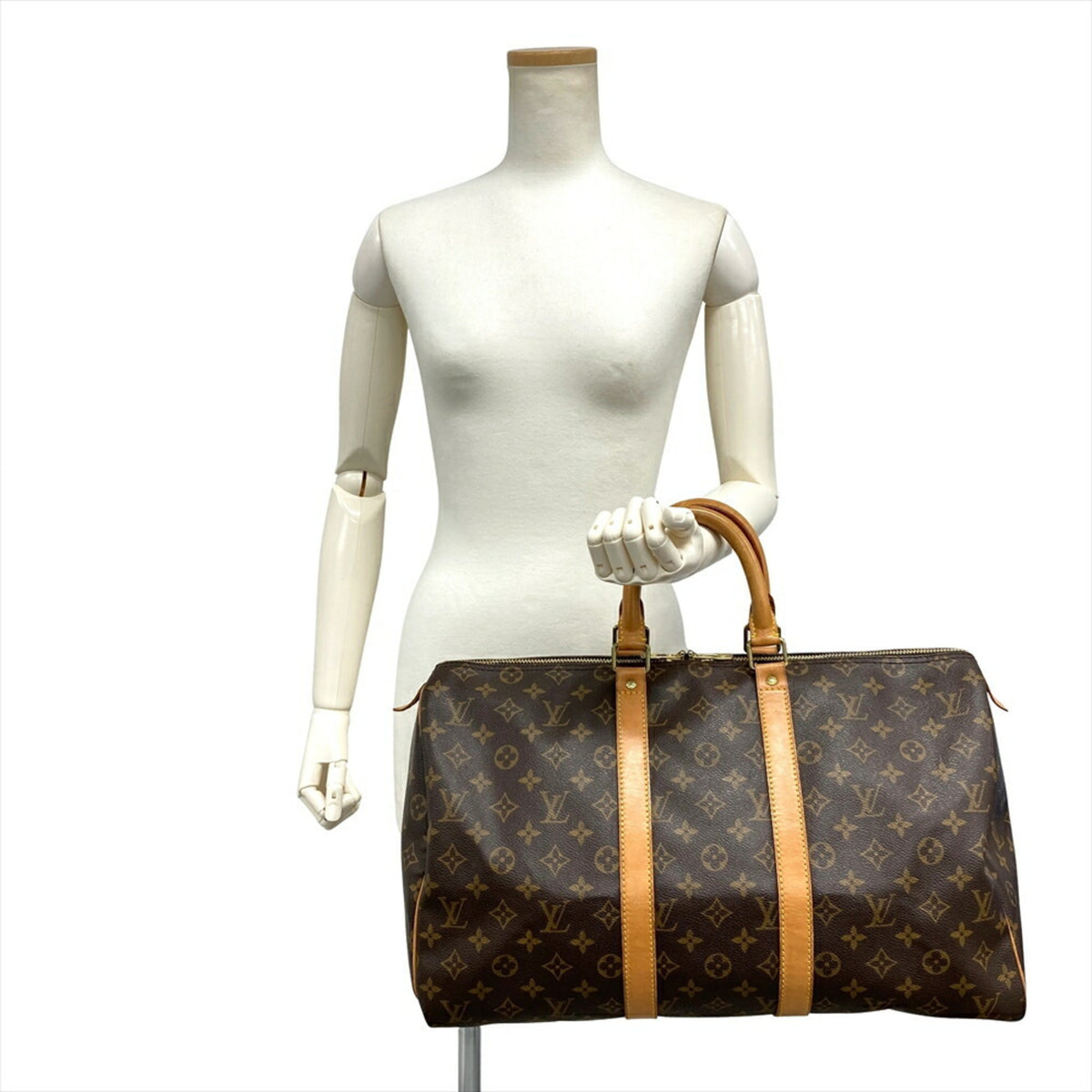 Louis Vuitton Brown Monogram Canvas Boston Bag (Pre-Owned)