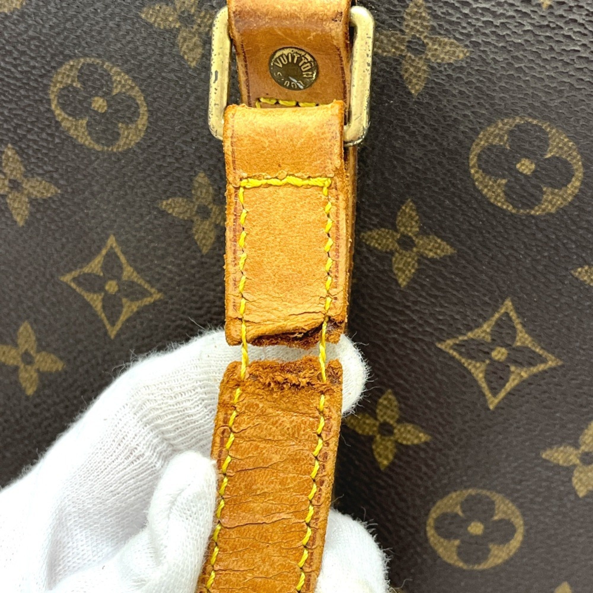 Louis Vuitton Brown Monogram Canvas Shoulder Bag Tote Bag (Pre-Owned)