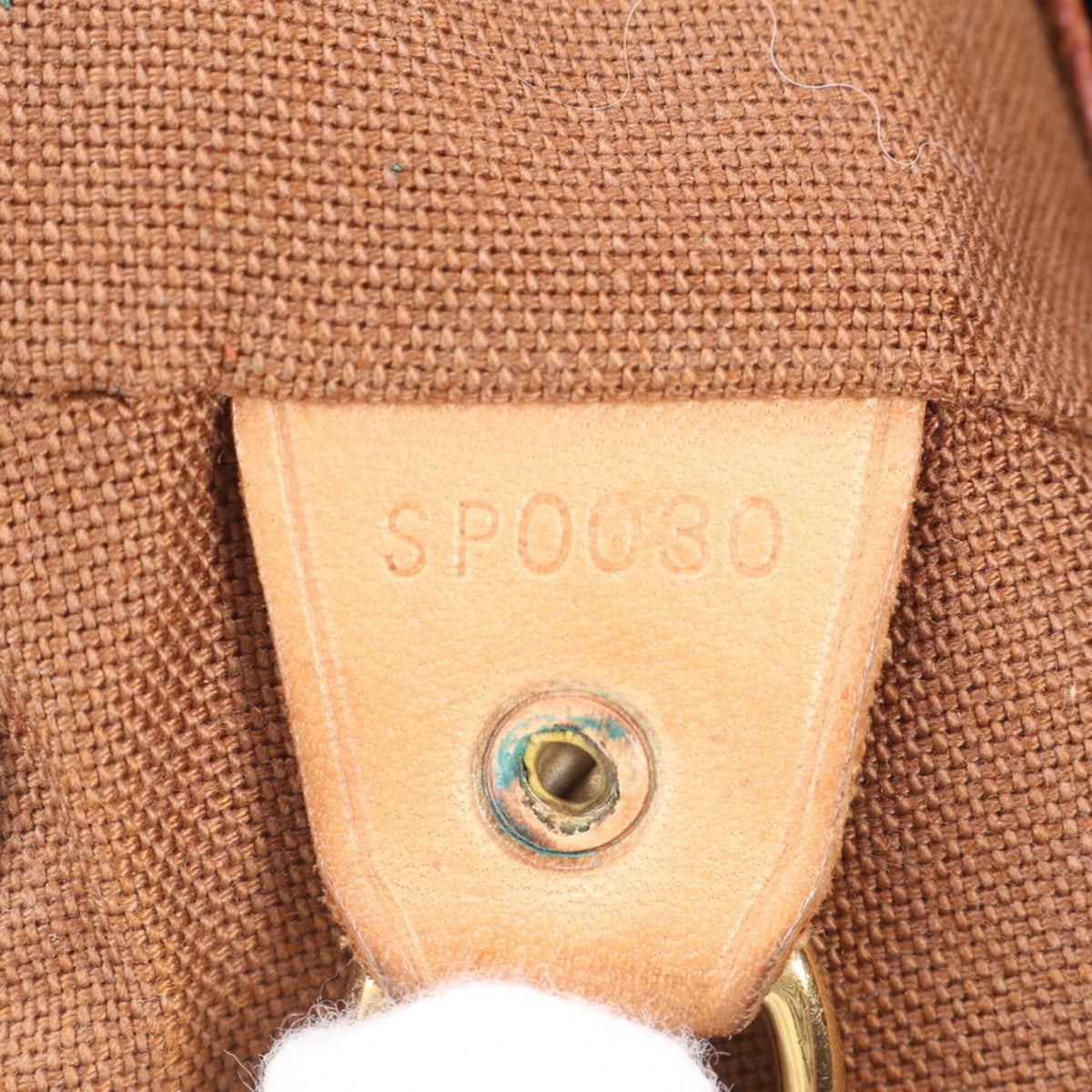 Louis Vuitton Brown Leather Coated Canvas Backpack (Pre-Owned)