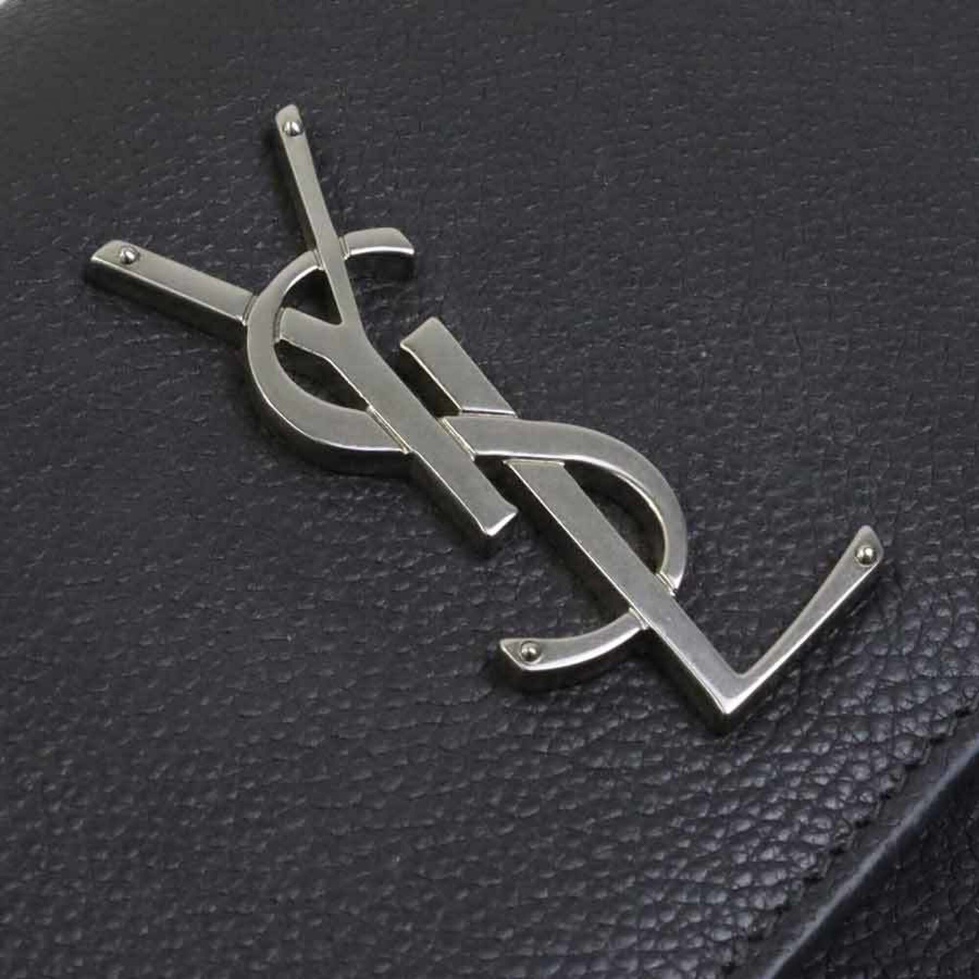 Saint Laurent Gray Leather Shoulder Bag (Pre-Owned)